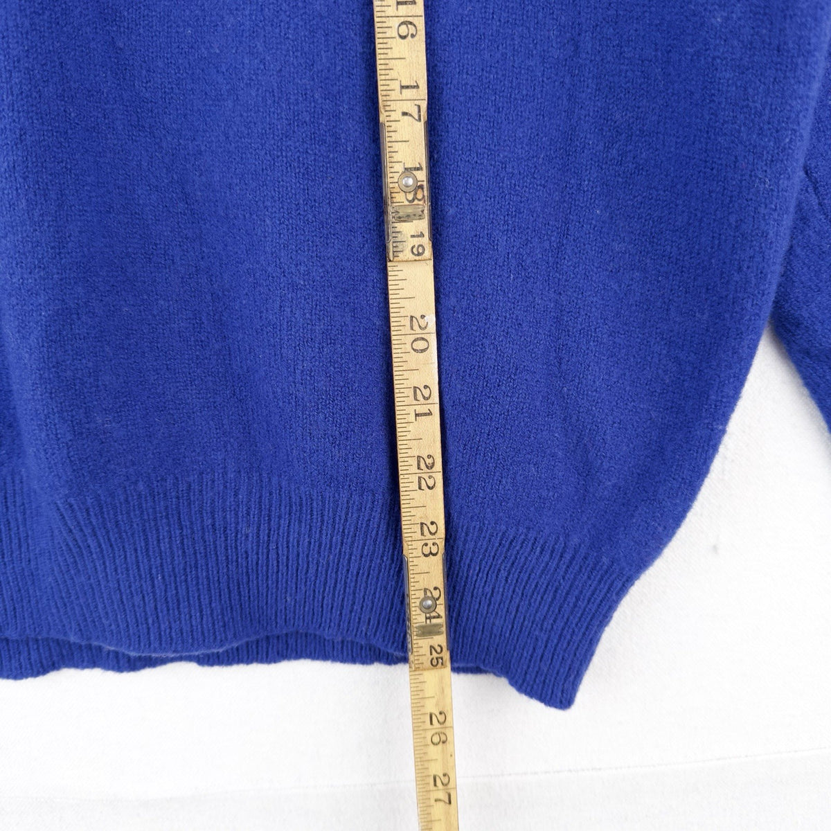 90’s Vtg Polo Ralph Lauren Sweater Men’s XL Blue 100% Lambswool Pullover Knit