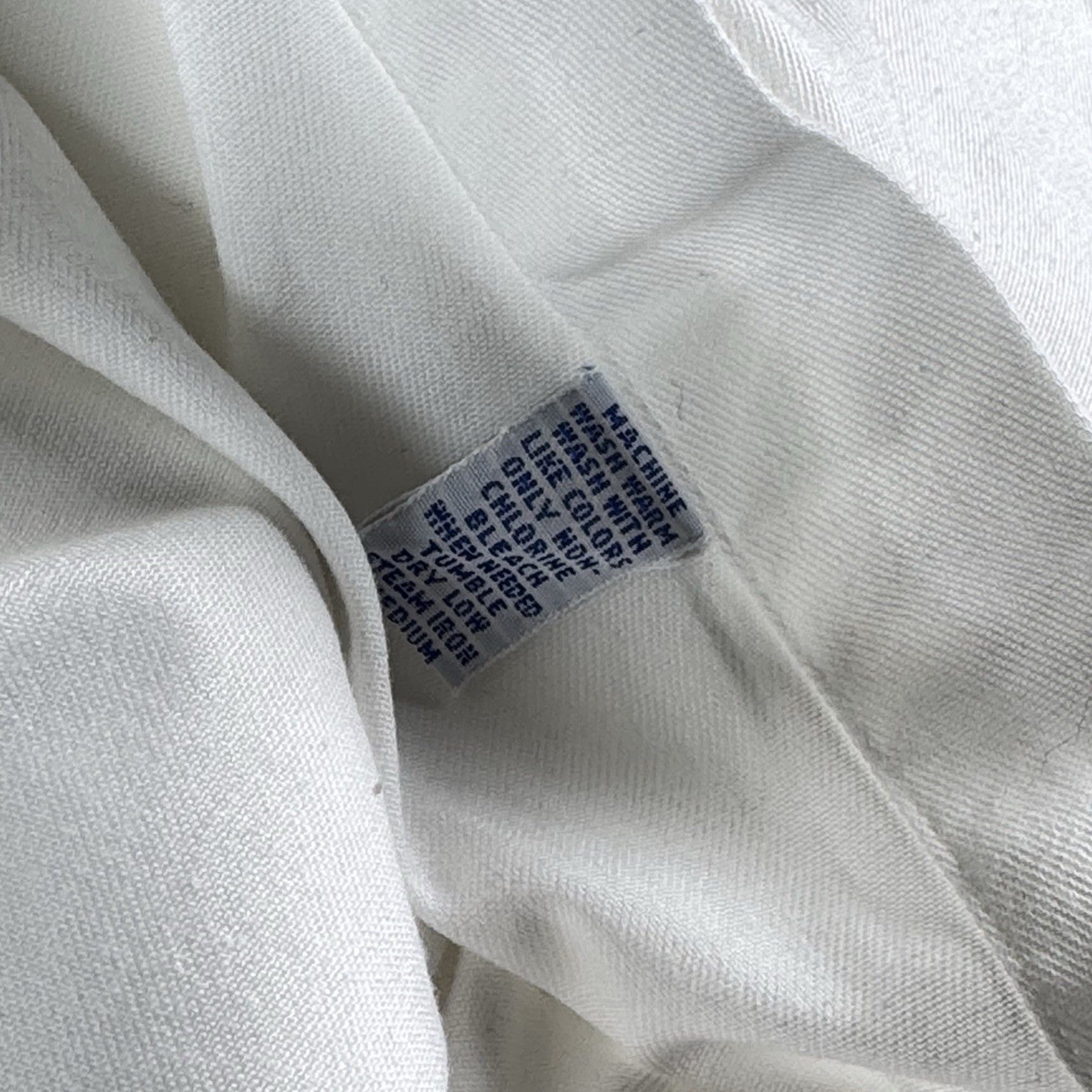 Vtg Polo Ralph Lauren Postboy Shirt Men’s XL White Cotton Band Collar Old Money