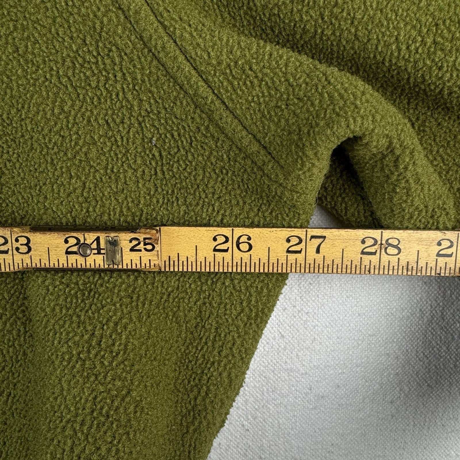 90’s Vtg LL Bean Snap Fleece Pullover Men’s Large Sage Green Jacket Cursive USA