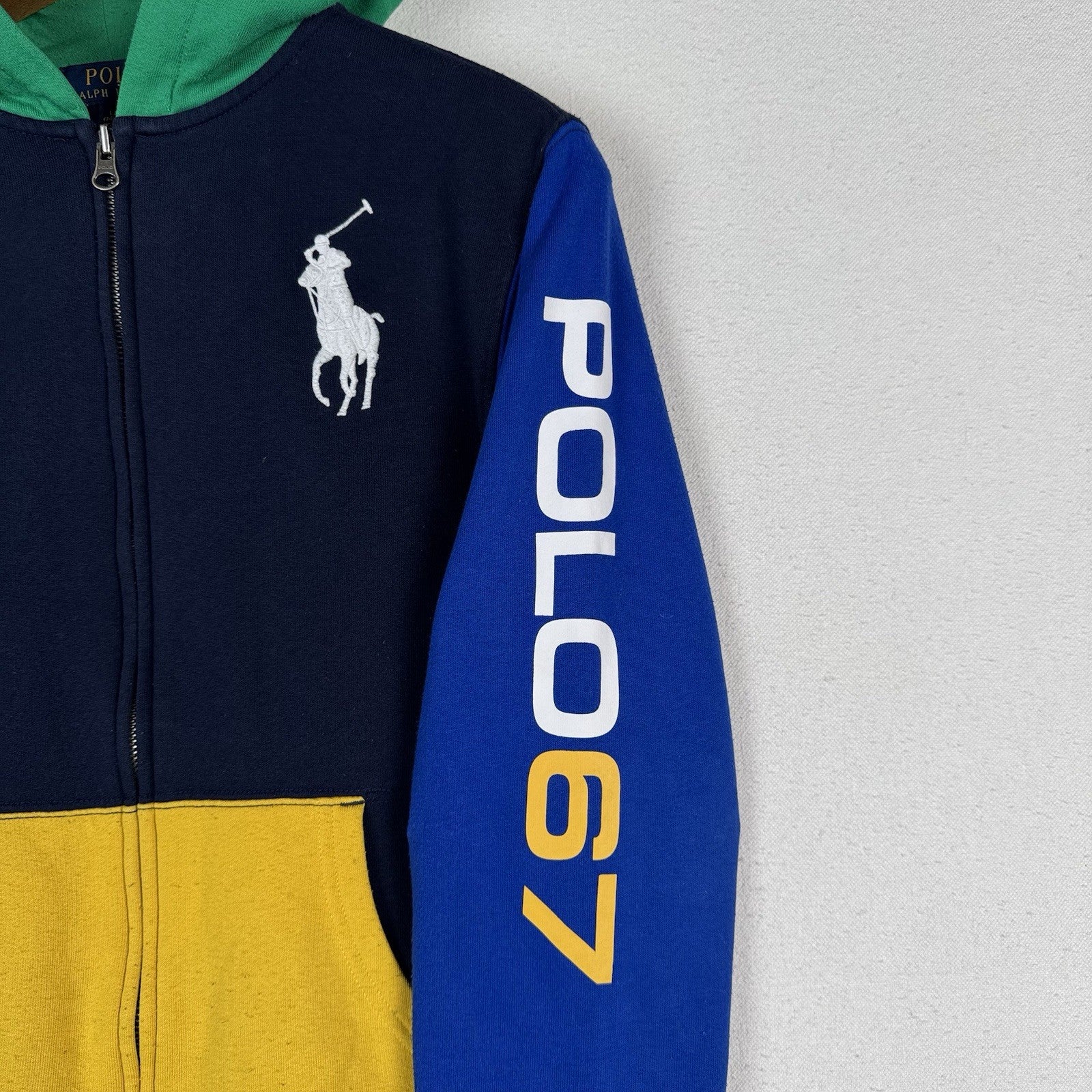 Polo Ralph Lauren Sweat Suit Top & Bottom Youth Large 14/16 Red Green Blue *Read