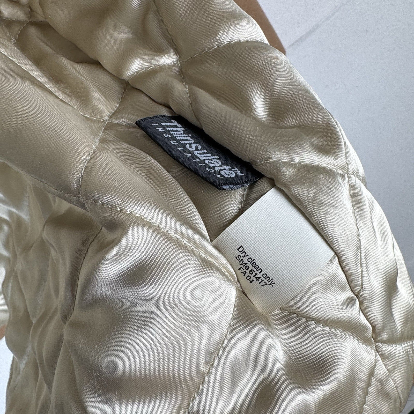 J.Crew Women's Camel Wool Thinsulate Lined Peacoat Large