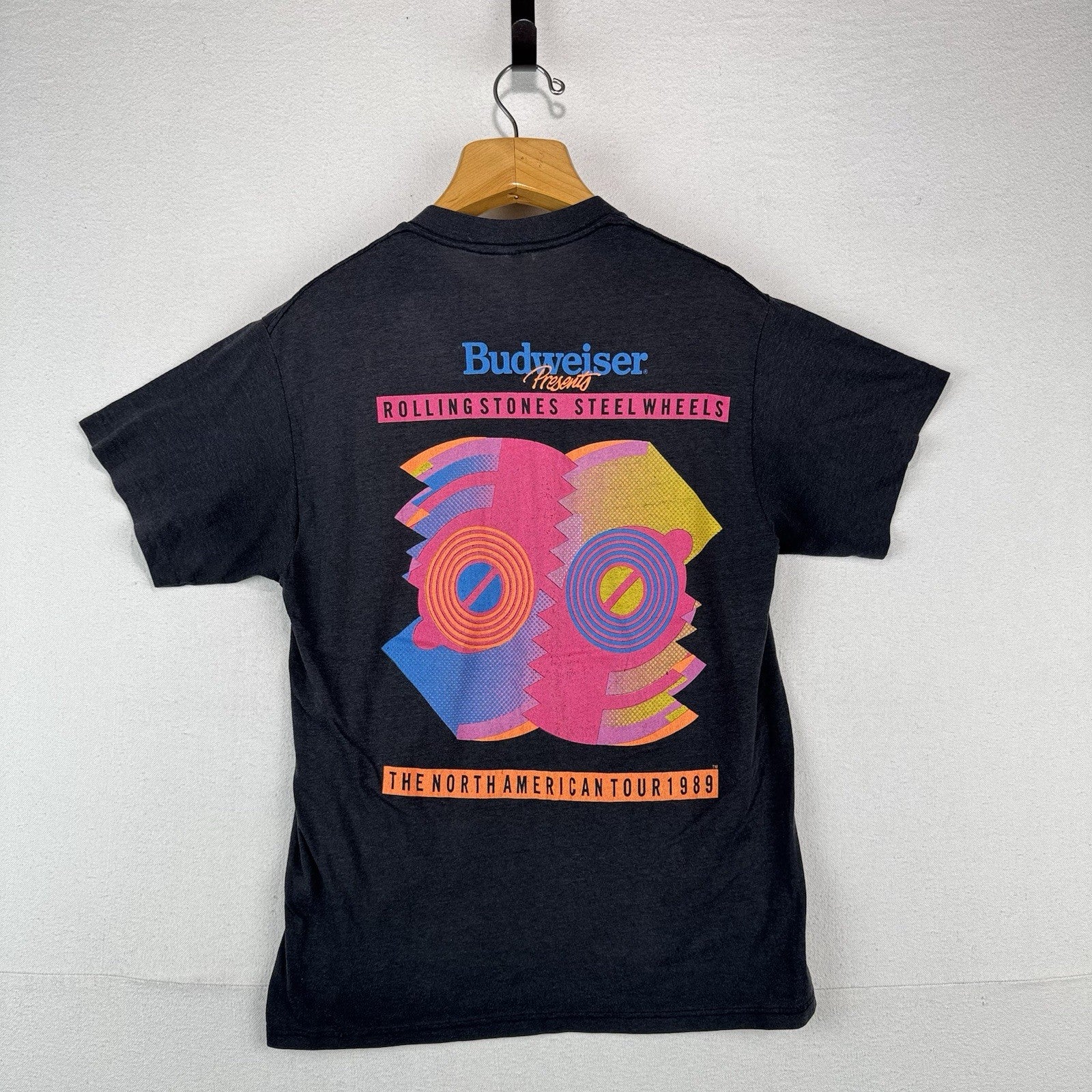 Vintage 1989 The Rolling Stones Steel Wheels Tour T-Shirt Mens XL Made USA