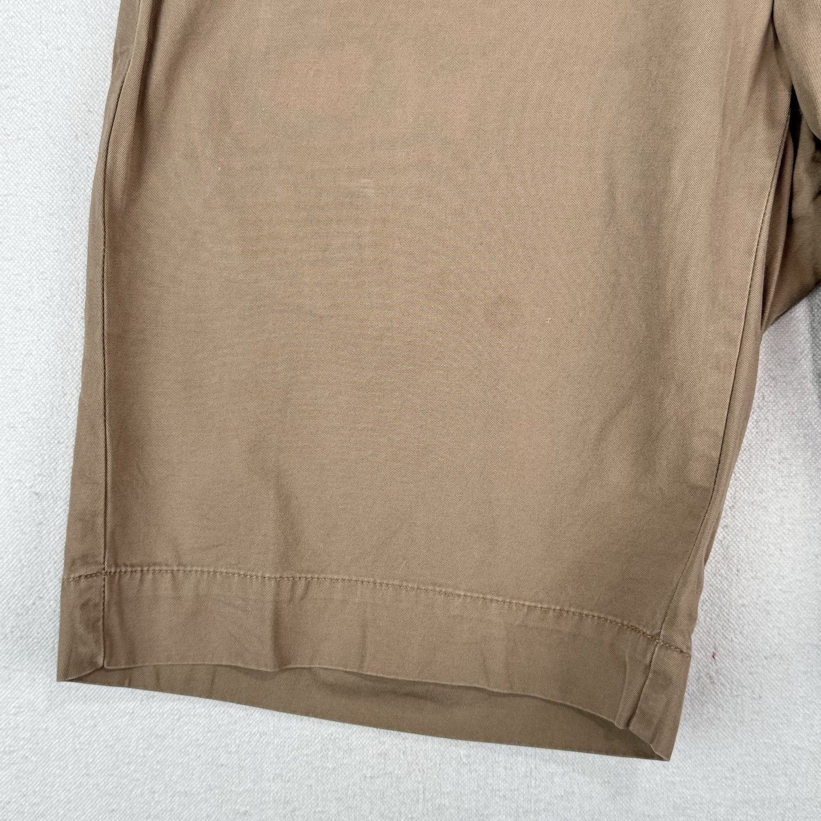 90's Vtg Polo Ralph Lauren Chino Shorts Men's 33x10 Tan Khaki Flat Front *Read