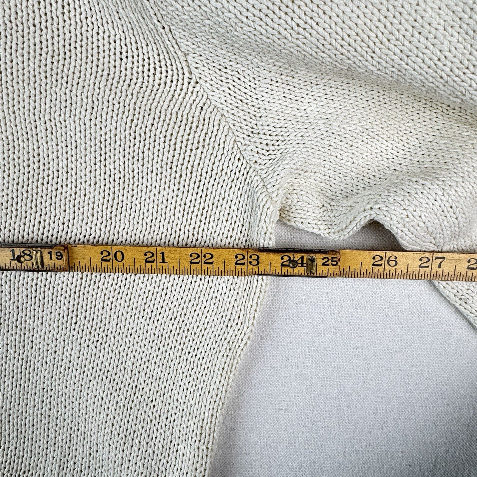 90’s Vintage Polo Ralph Lauren Sweater Men’s Large Ivory Linen Pullover