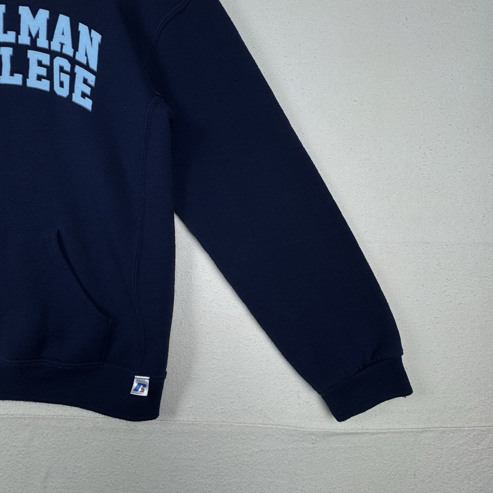 Vintage Russell Spelman College Hoodie Sweatshirt Youth XL (14-16) Blue HBCU