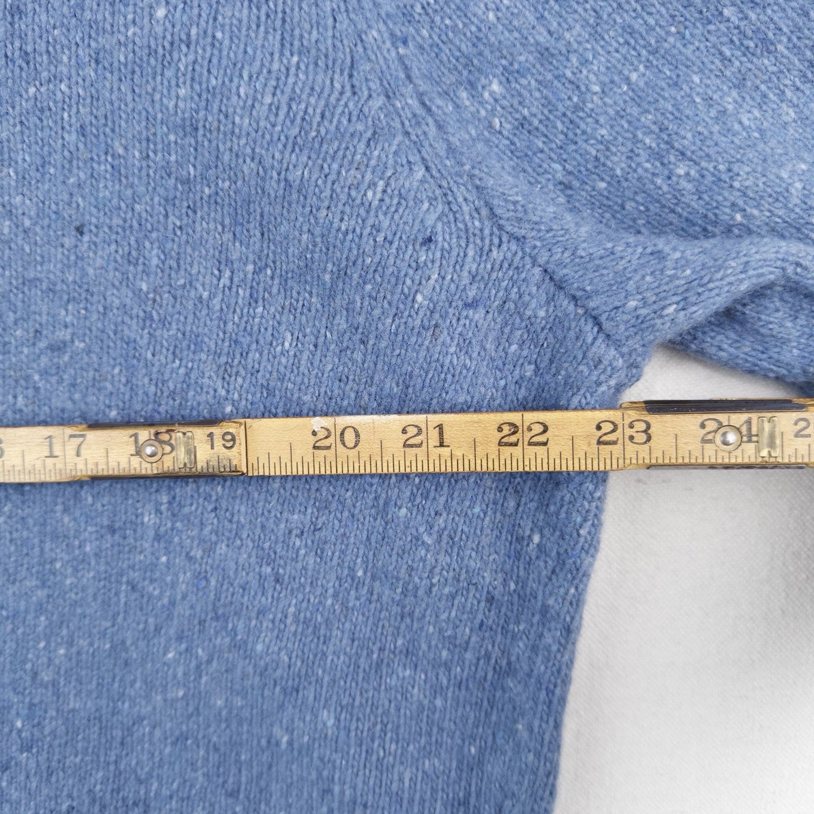 Polo Ralph Lauren Men’s Large Blue Speckled Wool Blend Crew Neck Sweater