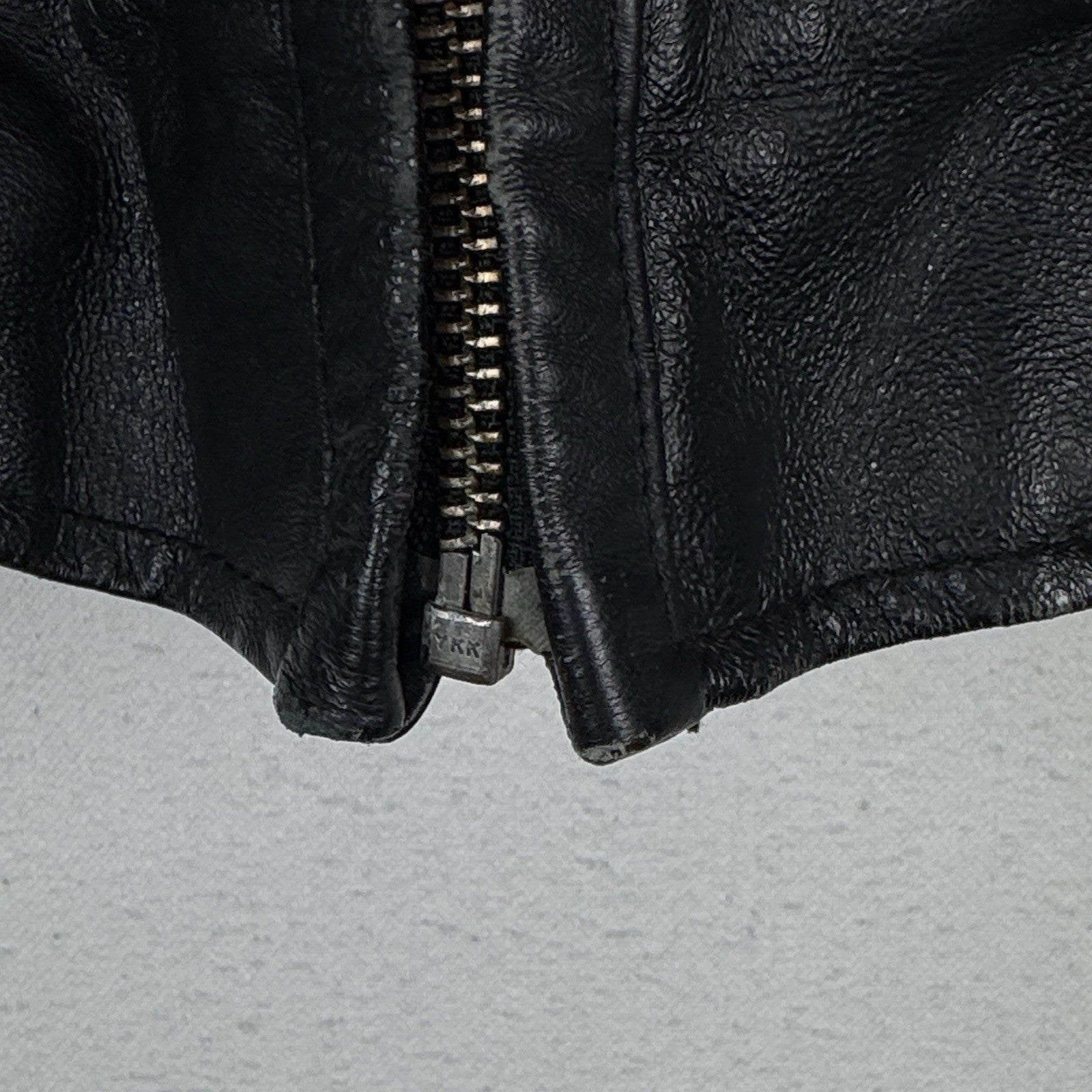 Vtg East Side Outerwear NYC Embroidered Leather Bomber Jacket Men’s  XL -Read*