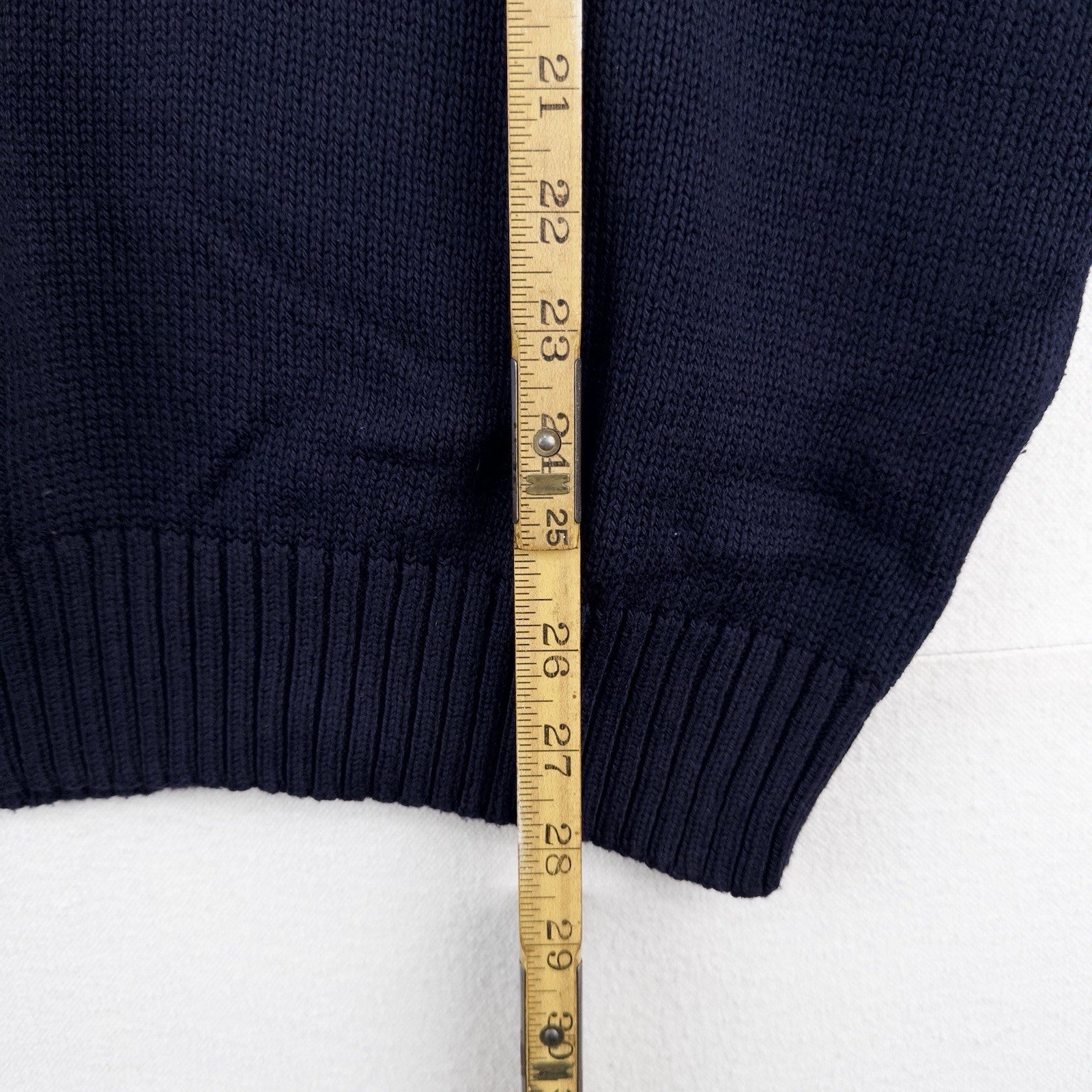 90's Vintage Polo Ralph Lauren Sweater Men's XL Navy Blue Crewneck Pima Cotton