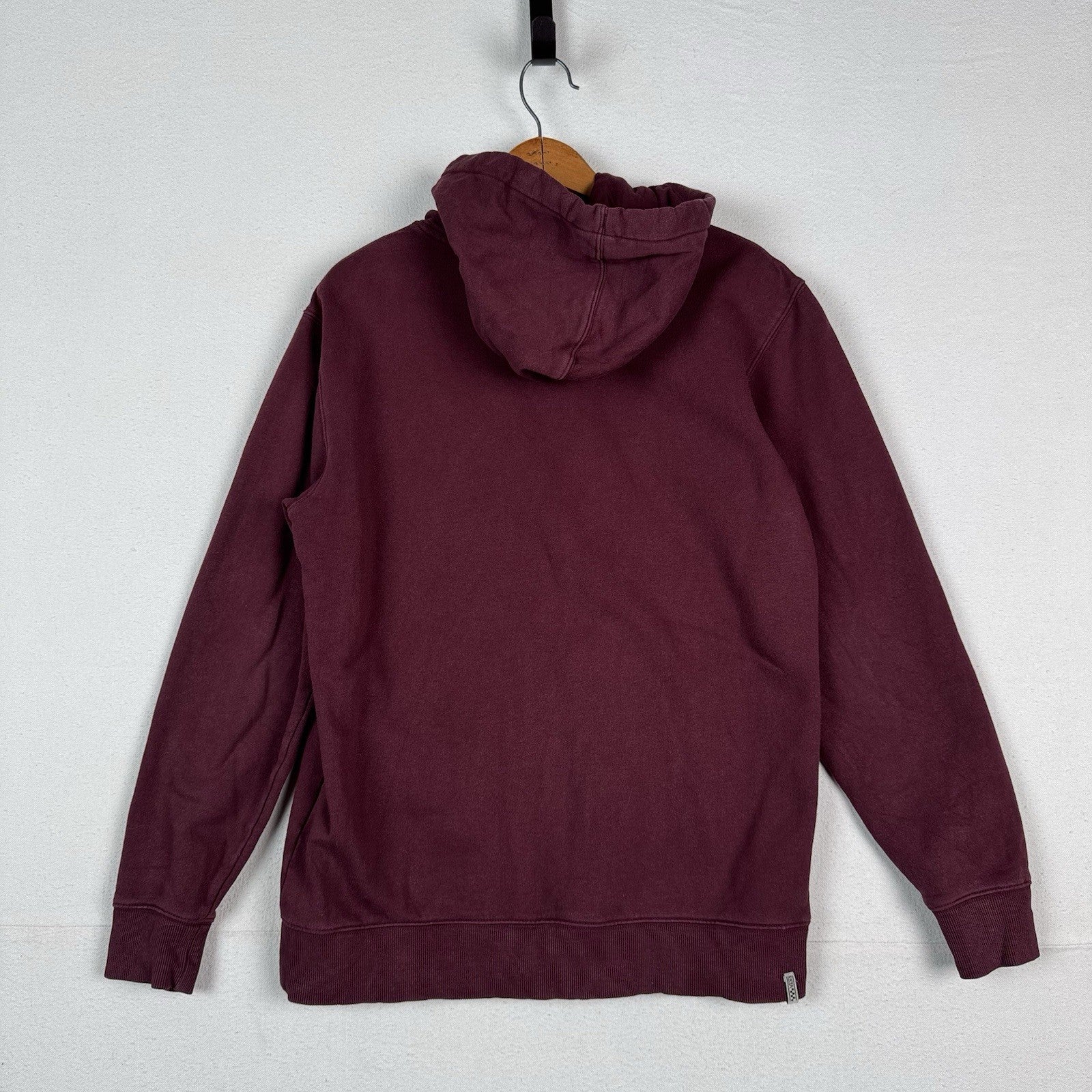 Vans Men's "Off The Wall Original 1966" Hoodie Pullover Maroon Sweatshirt Small