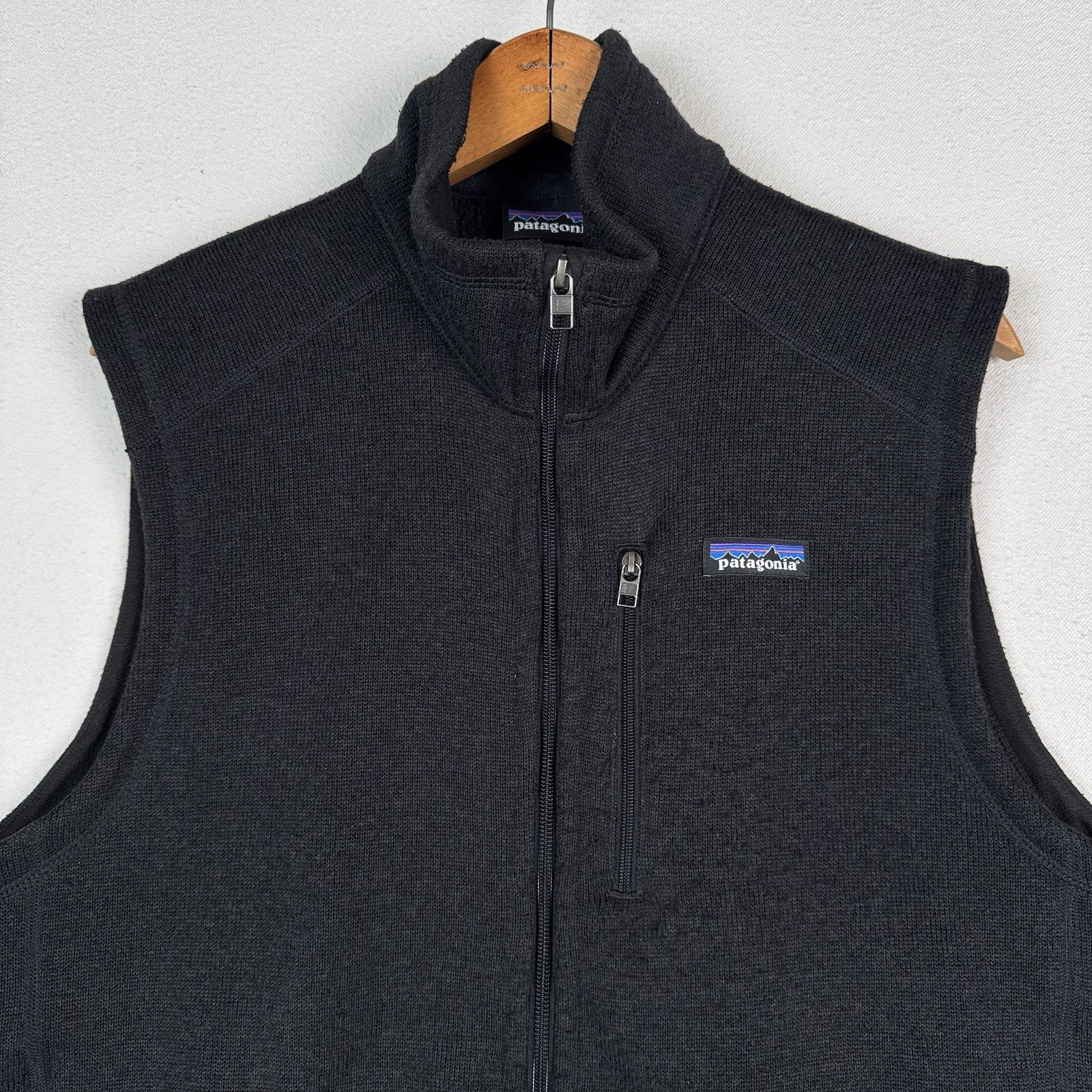 Patagonia Better Sweater Fleece Vest Men’s Large Black Full Zip Sleeveless