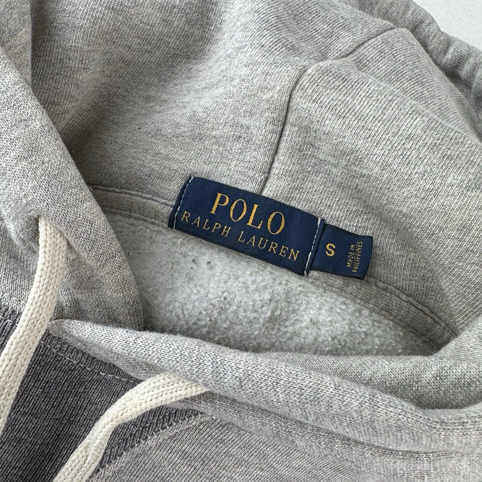 Polo Ralph Lauren USA 67 Hoodie Men’s Small Gray Split Pocket