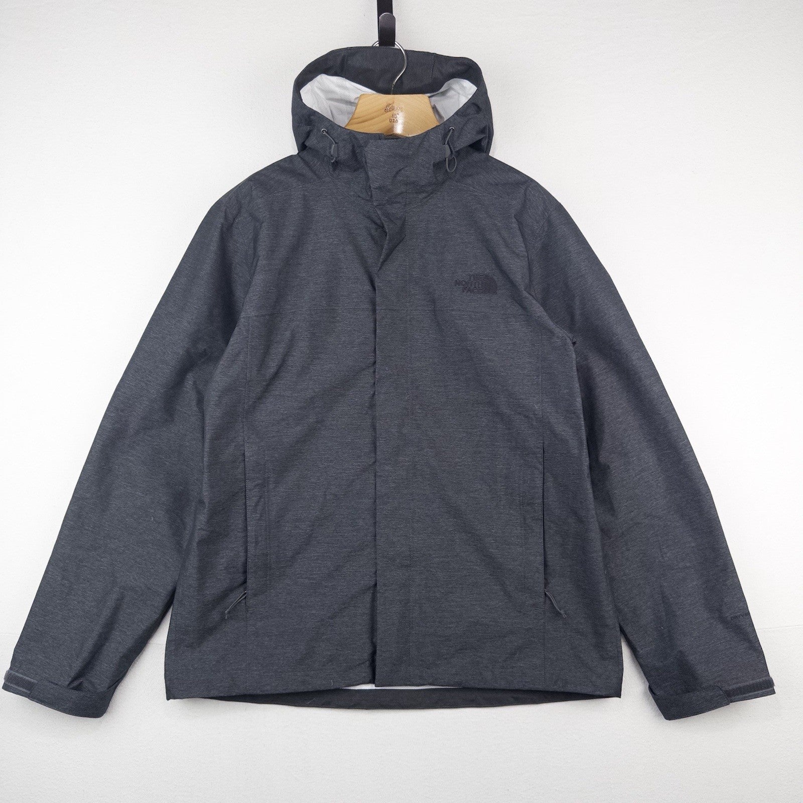 North Face Venture 2 Rain Coat Jacket Men's L Large Dryvent Hood Waterproof Gray