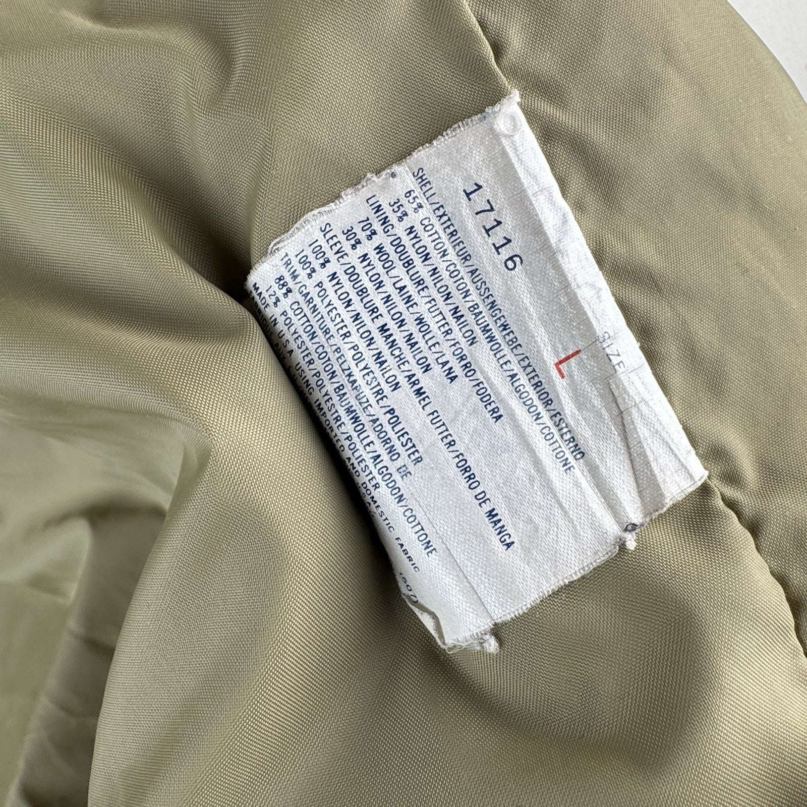 80’s Vtg Woolrich L Weatherproof Flannel Wool Lined Blanket Barn Jacket Coat USA