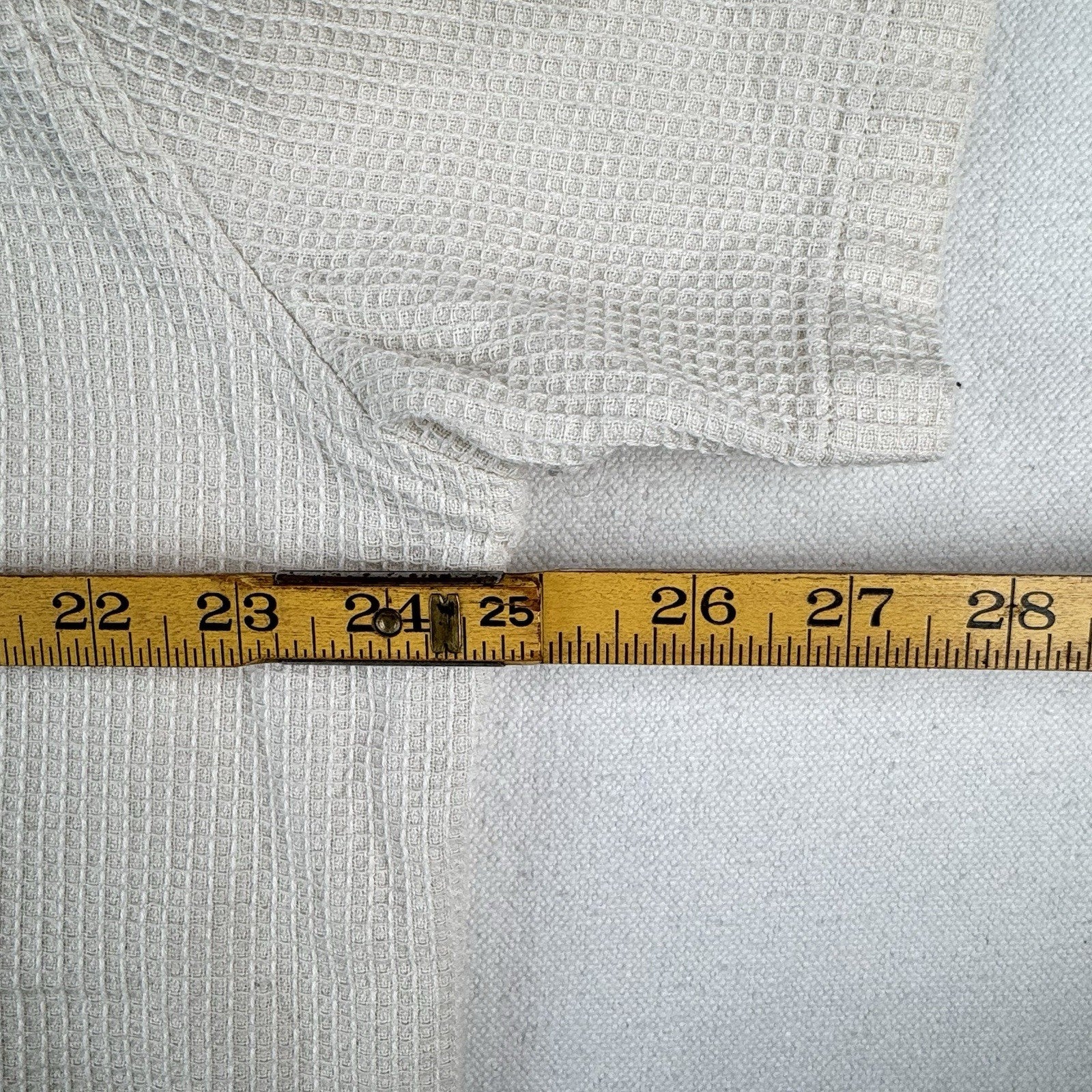 Original Use Waffle Knit Cream Men’s XL Camp Collar Button Up Resort Shirt