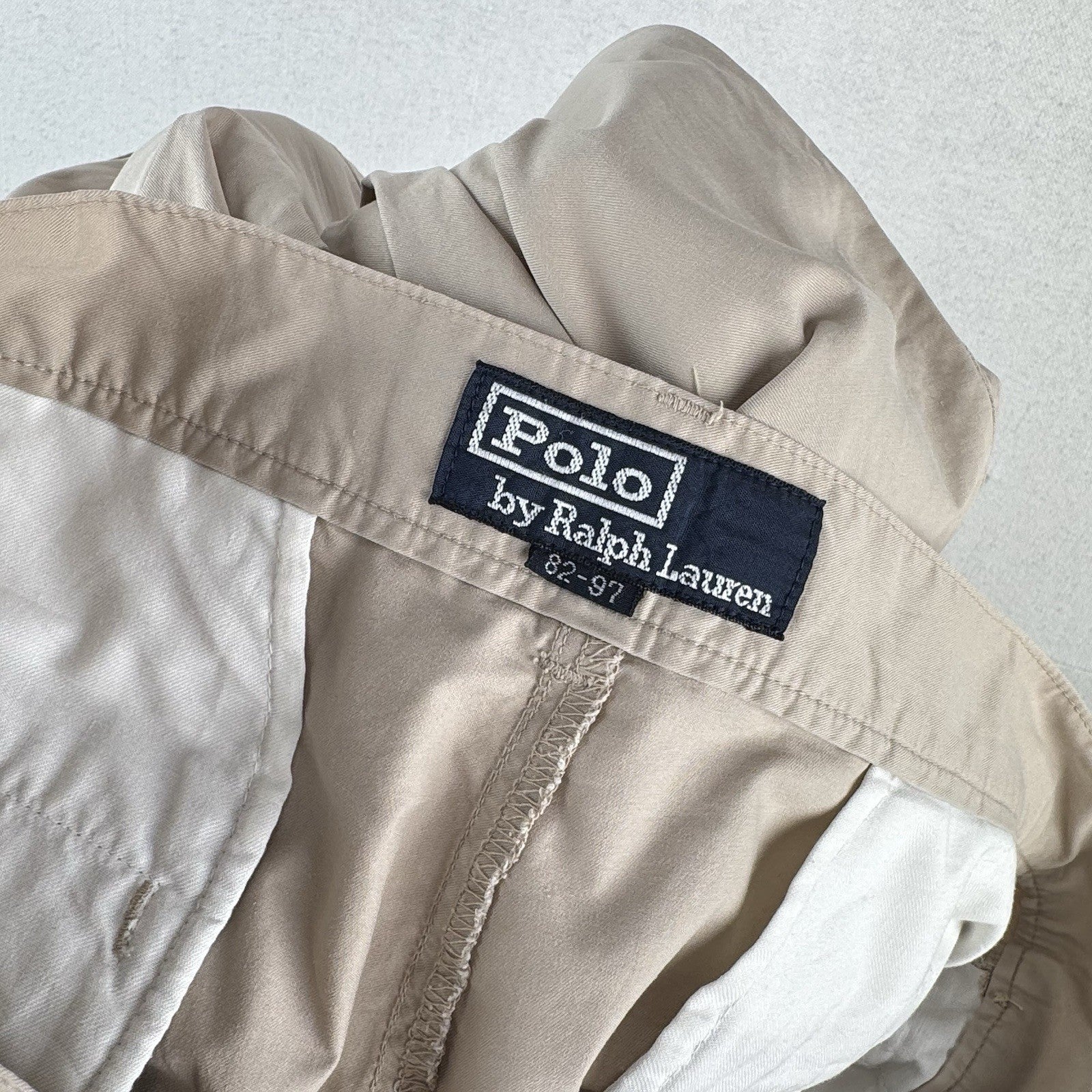 80’s Vtg Polo Ralph Lauren Andrew Lightweight Khaki Chinos 82-97 (30x30) *Read