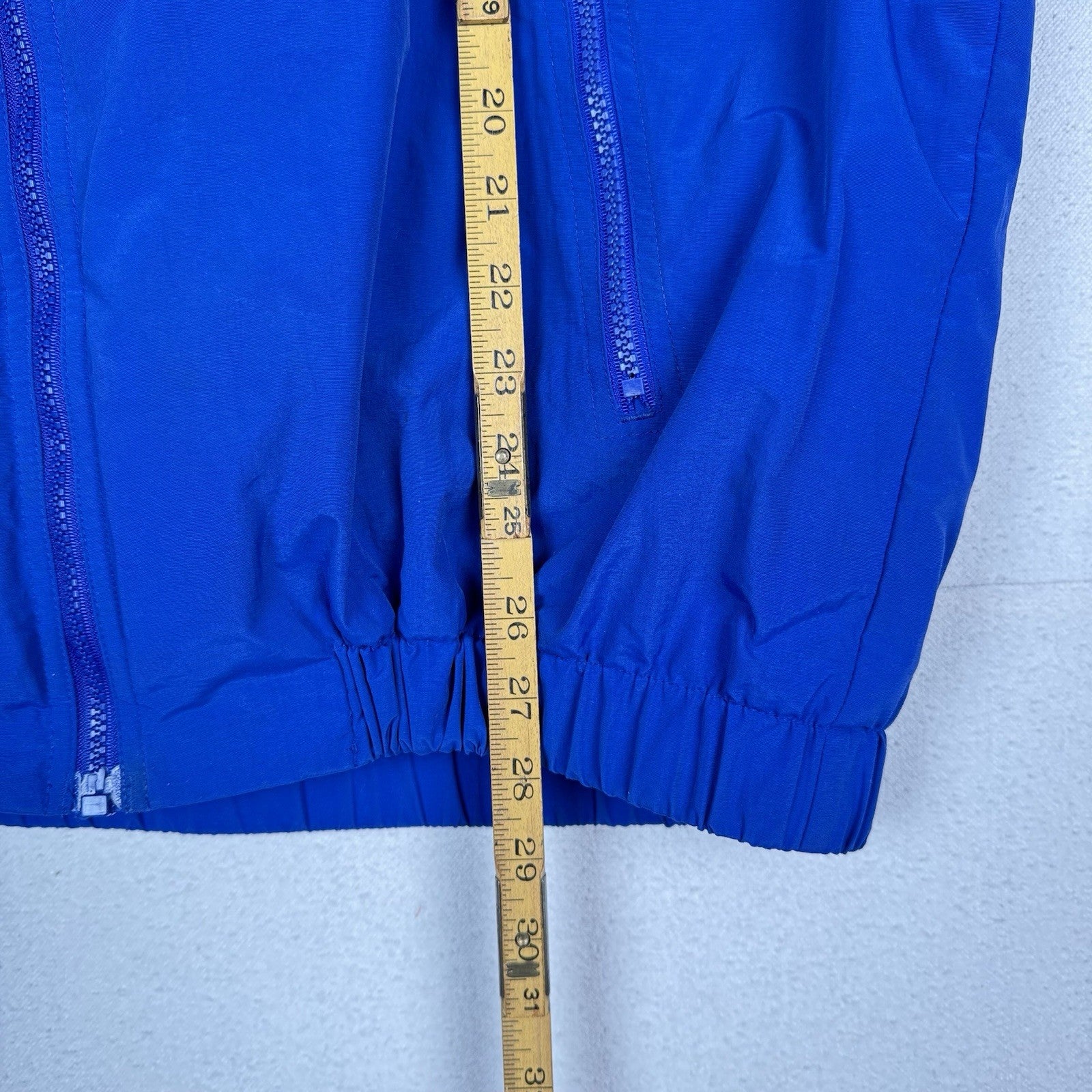 Vintage Eddie Bauer Men’s Polartec Blue Nylon Insulated Windbreaker Jacket *Read