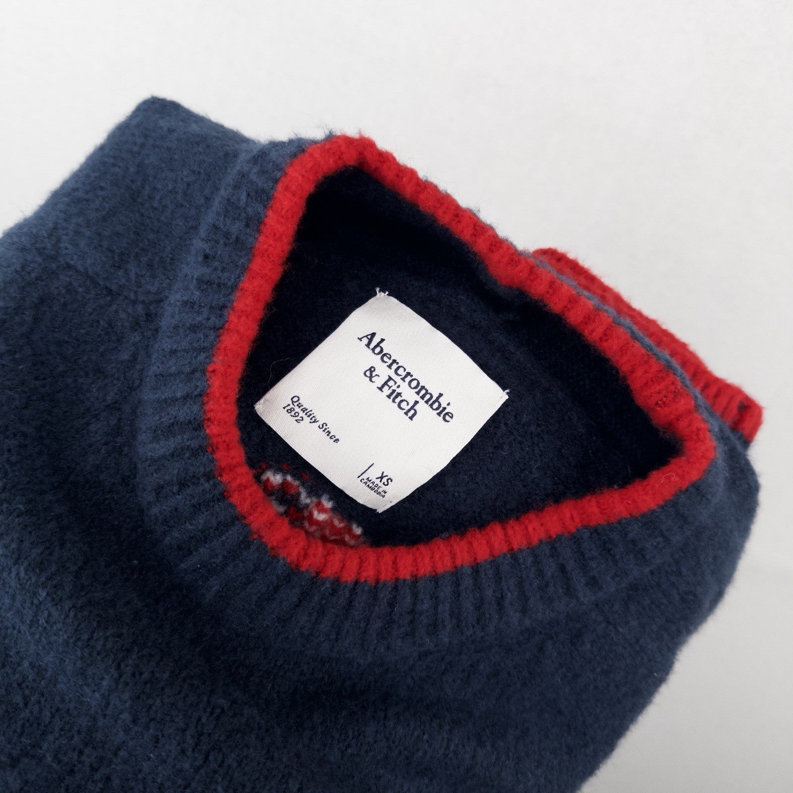 Abercrombie & Fitch Madeline Sweater Crew Neck Ski Park City Utah Blue XS