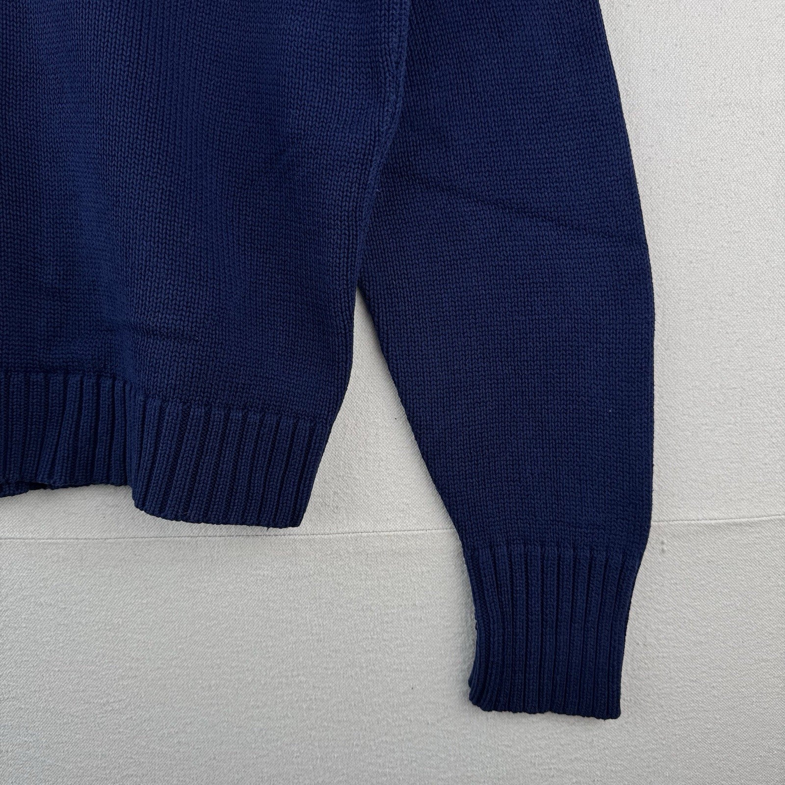 90's Vintage Polo Ralph Lauren Royal Blue Sweater Men's L Knit Crewneck