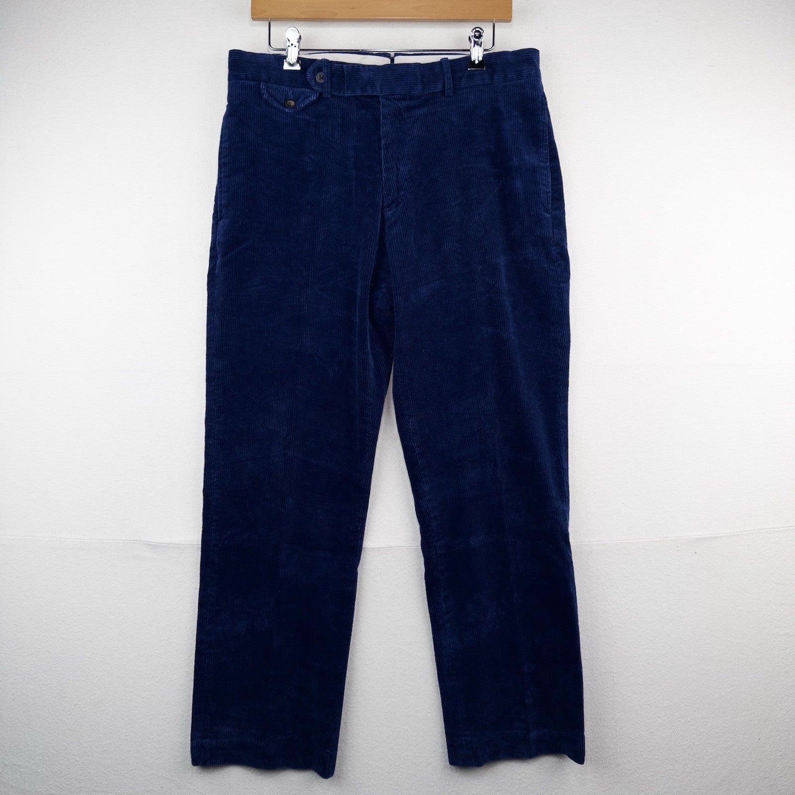 90’s Vtg Polo Ralph Lauren Suffield Corduroy Pant Mens 34x30 Blue Tab Wide Wale