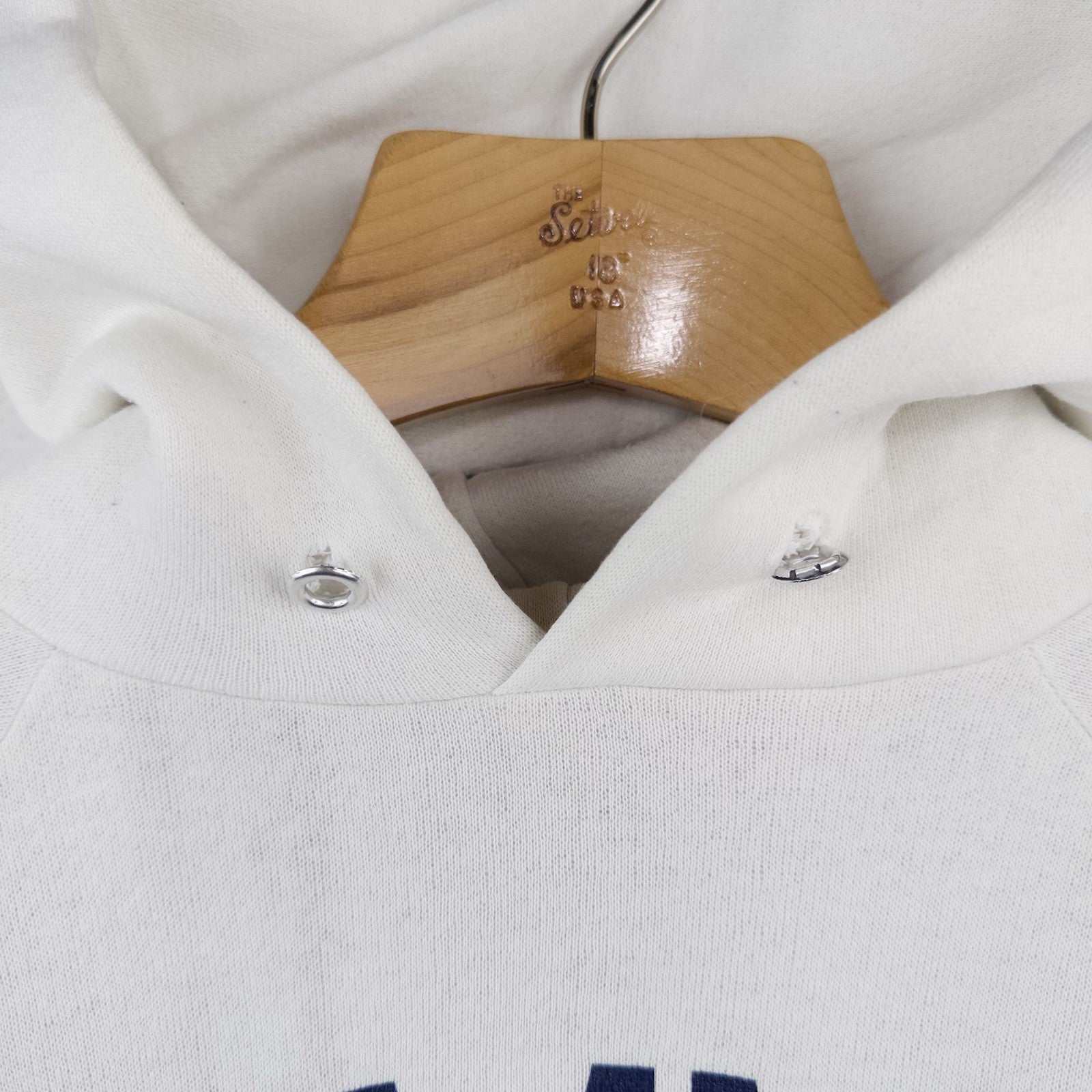 80’s Vtg Champion USMMA Merchant Marine Academy Kings Point XL White Hoodie USA