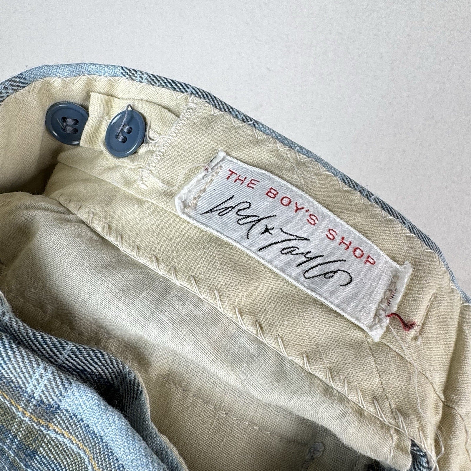 Vintage Lord And Taylor Kids Plaid Pants Blue Vail Sweatshirt Set 4-5T Preppy