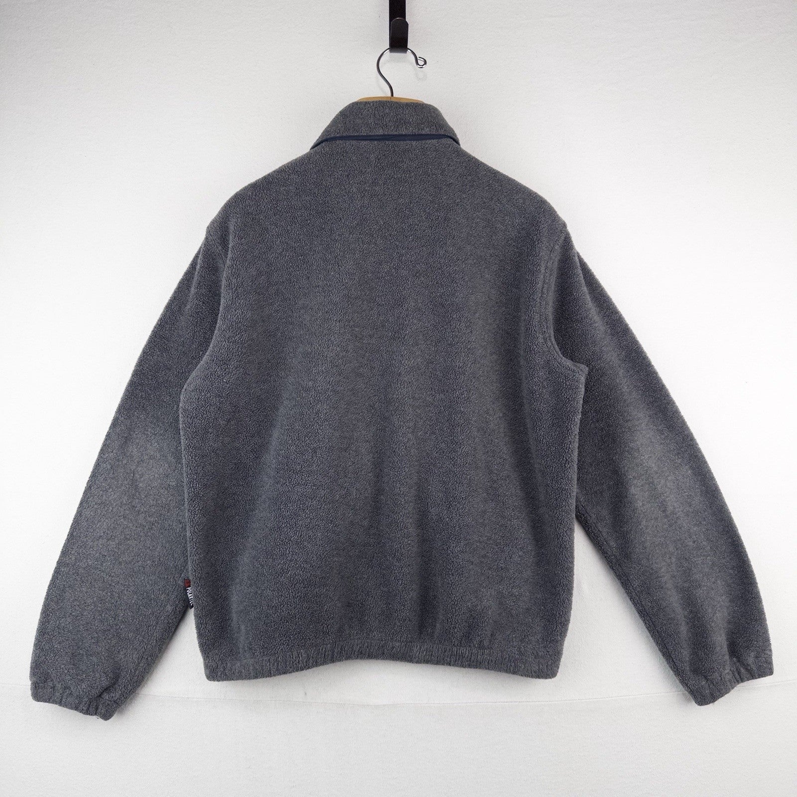 90’s Vtg Polo Ralph Lauren Men’s S Fleece Chin Strap Harrington Jacket Gray