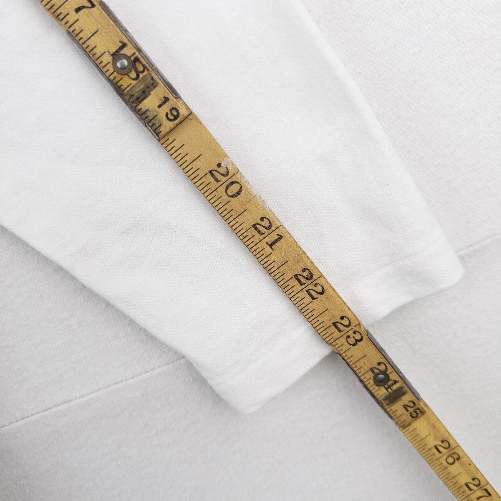 80’s Vtg Polo Ralph Lauren Henley Shirt Men’s L White Long Sleeve Made In USA