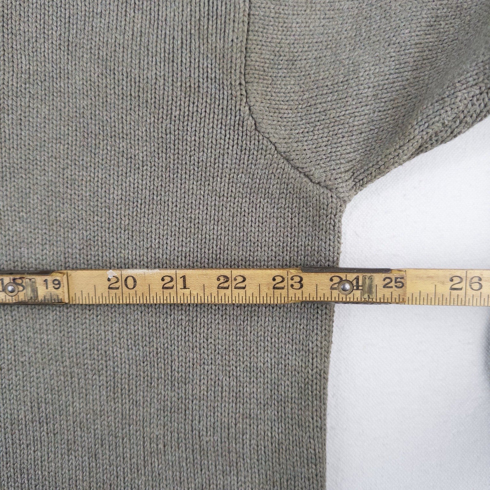 90’s Vtg Polo Ralph Lauren Men’s XL (105) V-Neck Cotton Knit Tan Sweater *Read
