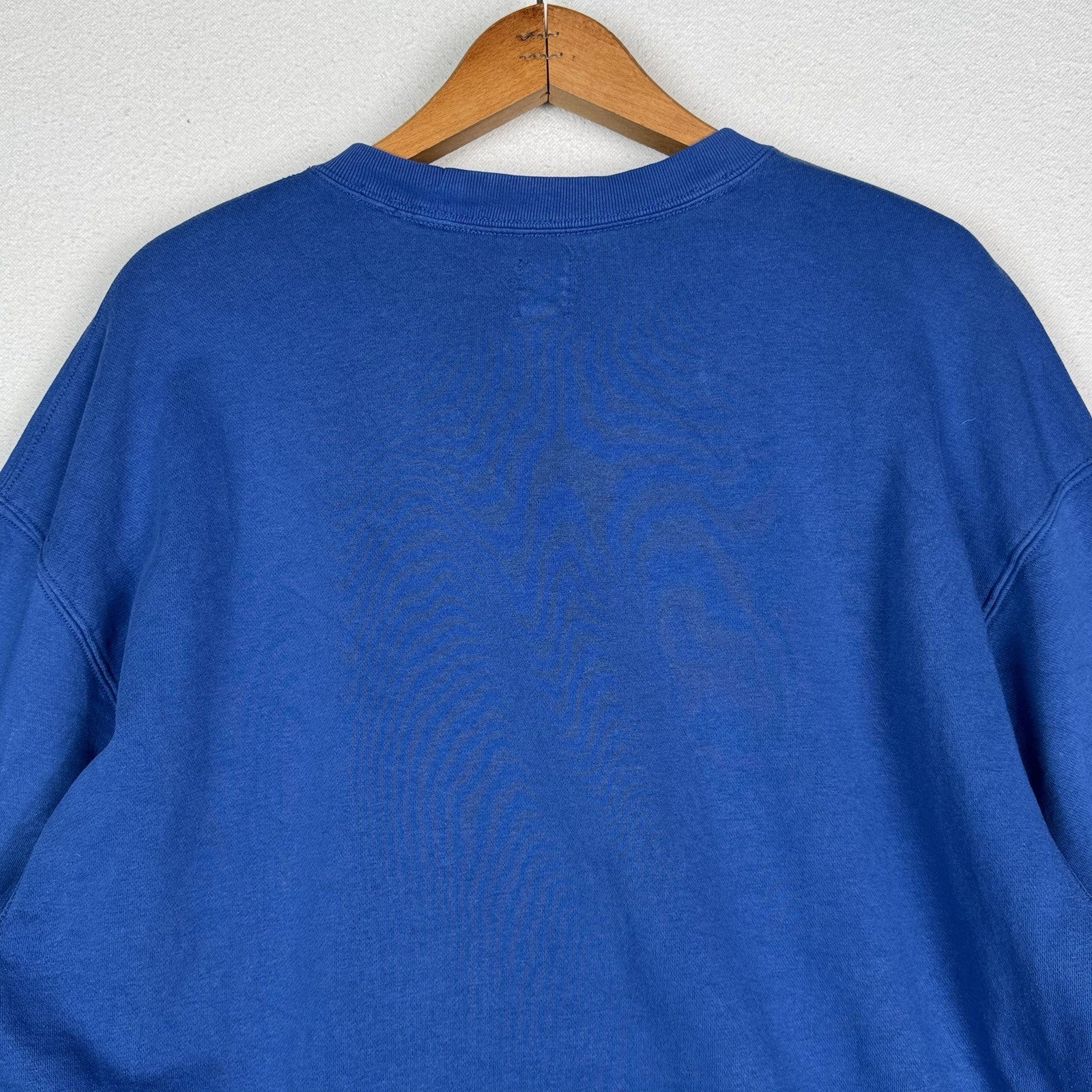 Vintage Gap Sweatshirt Men’s Imperial Blue Crewneck Spell Out Fleece Large