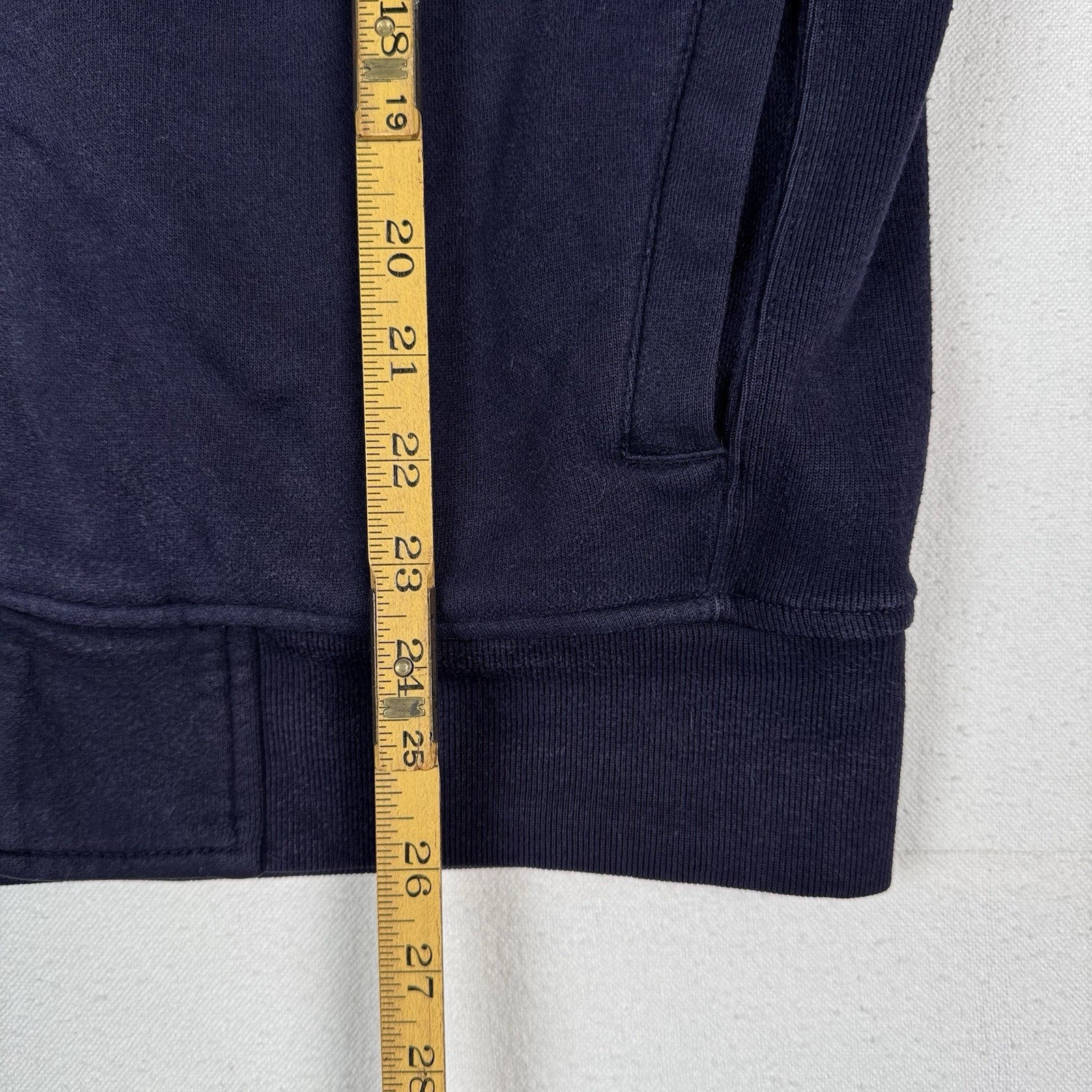 Vtg Polo Ralph Lauren Men L Blue Waffle Lined Track Jacket Heavyweight *Read