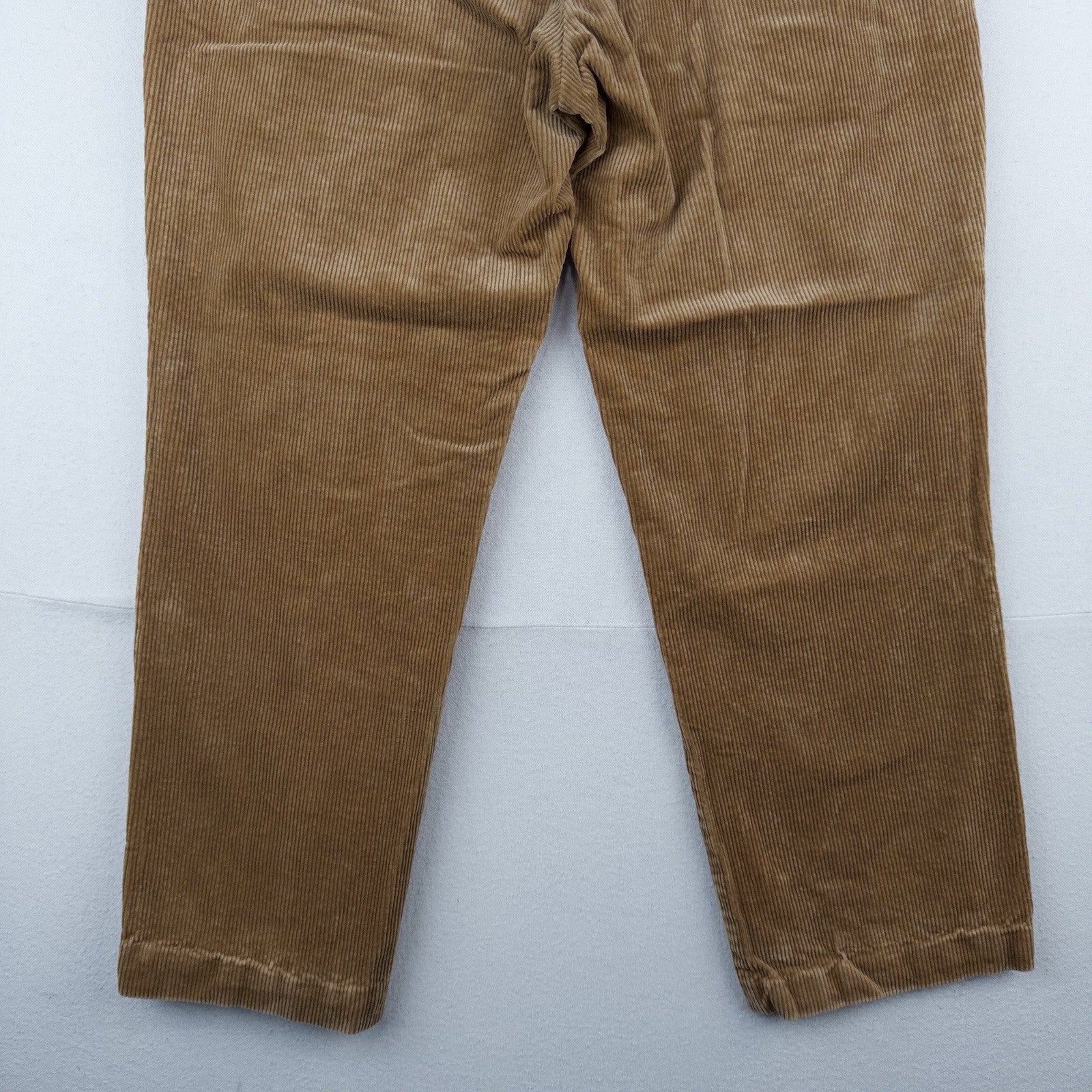 90’s Vtg Polo Ralph Lauren Corduroy Pants Classic Fits 34x26 Tan Brown Wide Wale