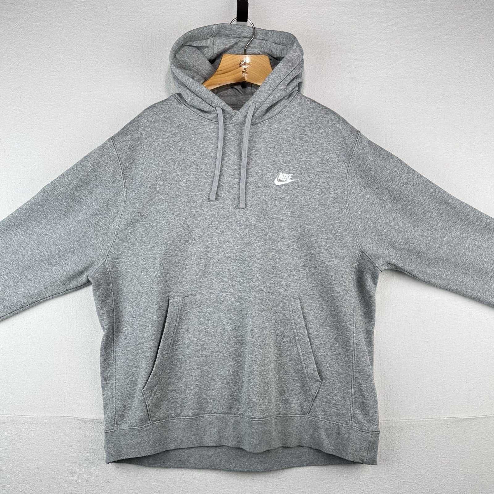 Nike Sportswear Club Fleece Hoodie Mens XL Gray Sweatshirt