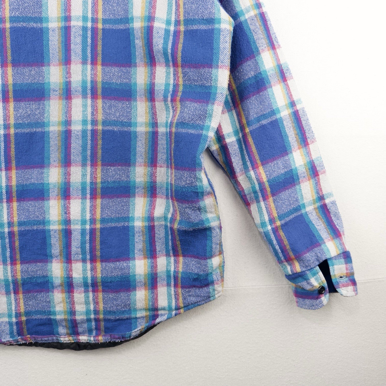 80’s Vtg Work N Sport Men’s M Heavyweight Insulated Plaid Flannel Shirt