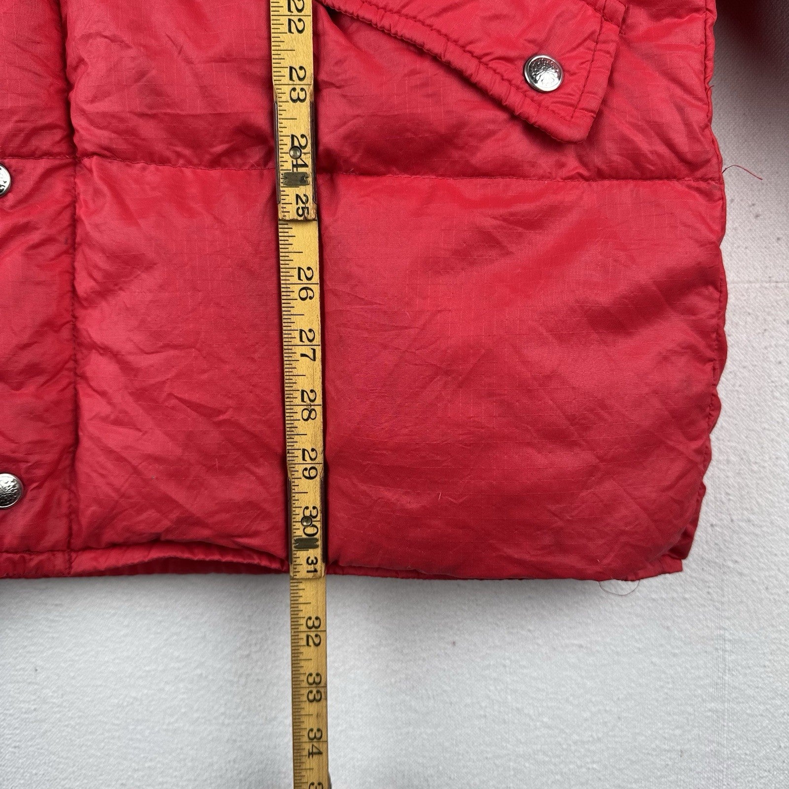 60s/70s Vtg Field & Stream Gordon Ferguson Goose Down Puffer Jacket Hooded Red S