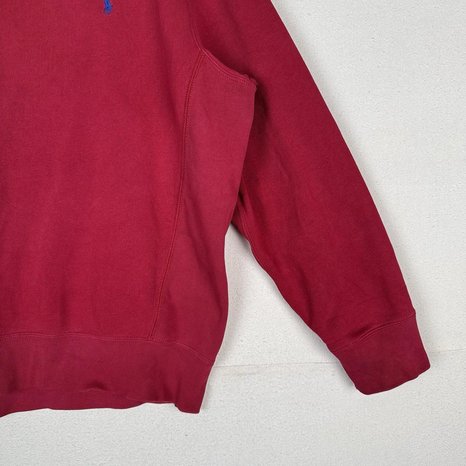 Vintage 90’s Polo Ralph Lauren Men’s Large Red Crewneck Sweatshirt *Read