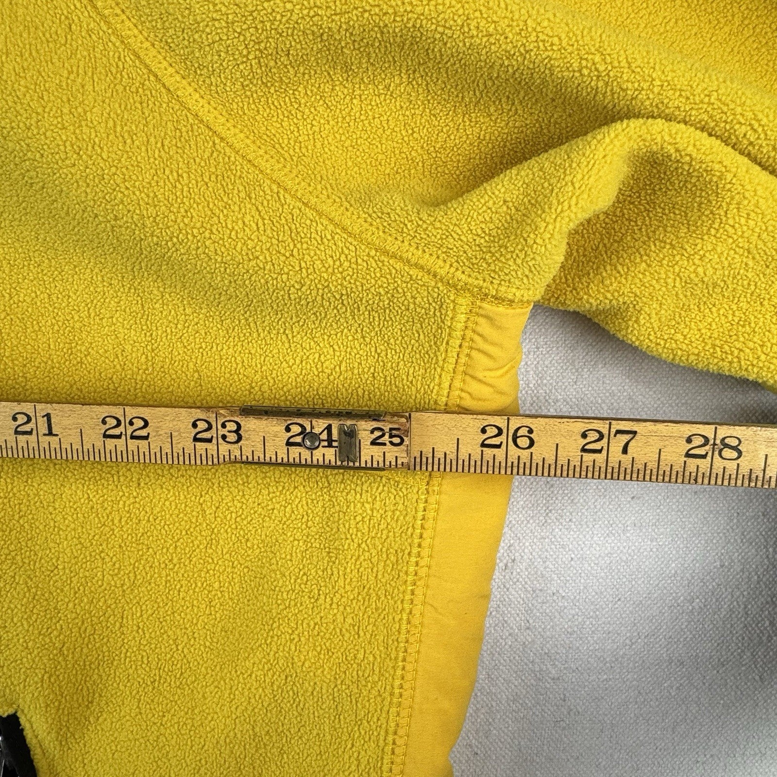 90’s Vtg Polo Sport Ralph Lauren Yellow Fleece Full Zip Jacket Mens XL Hood