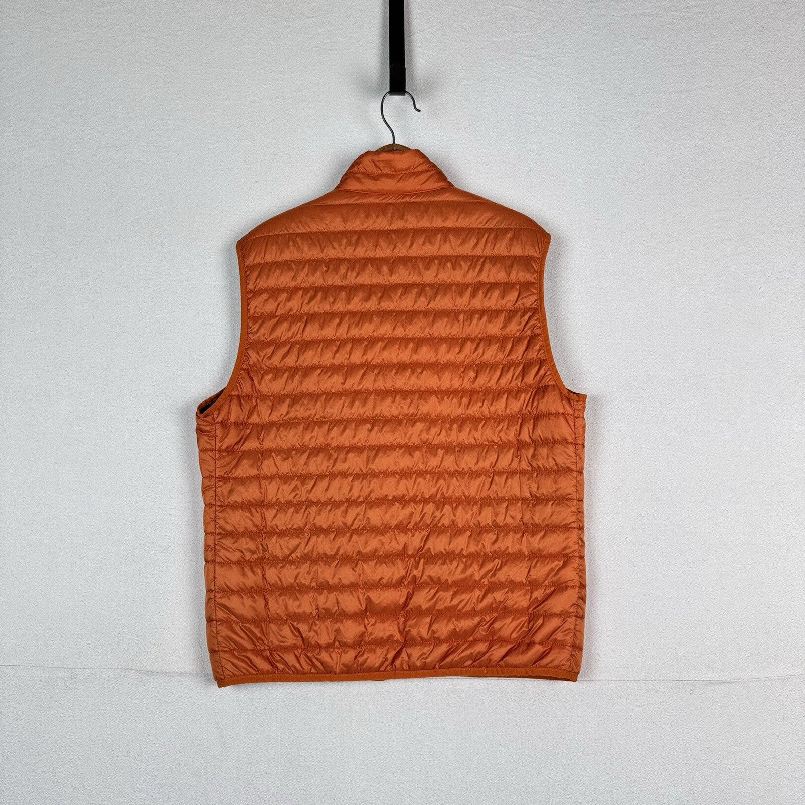 Brooks Brothers Thermore EVOdown Puffer Vest Mens L Orange Lightweight Packable