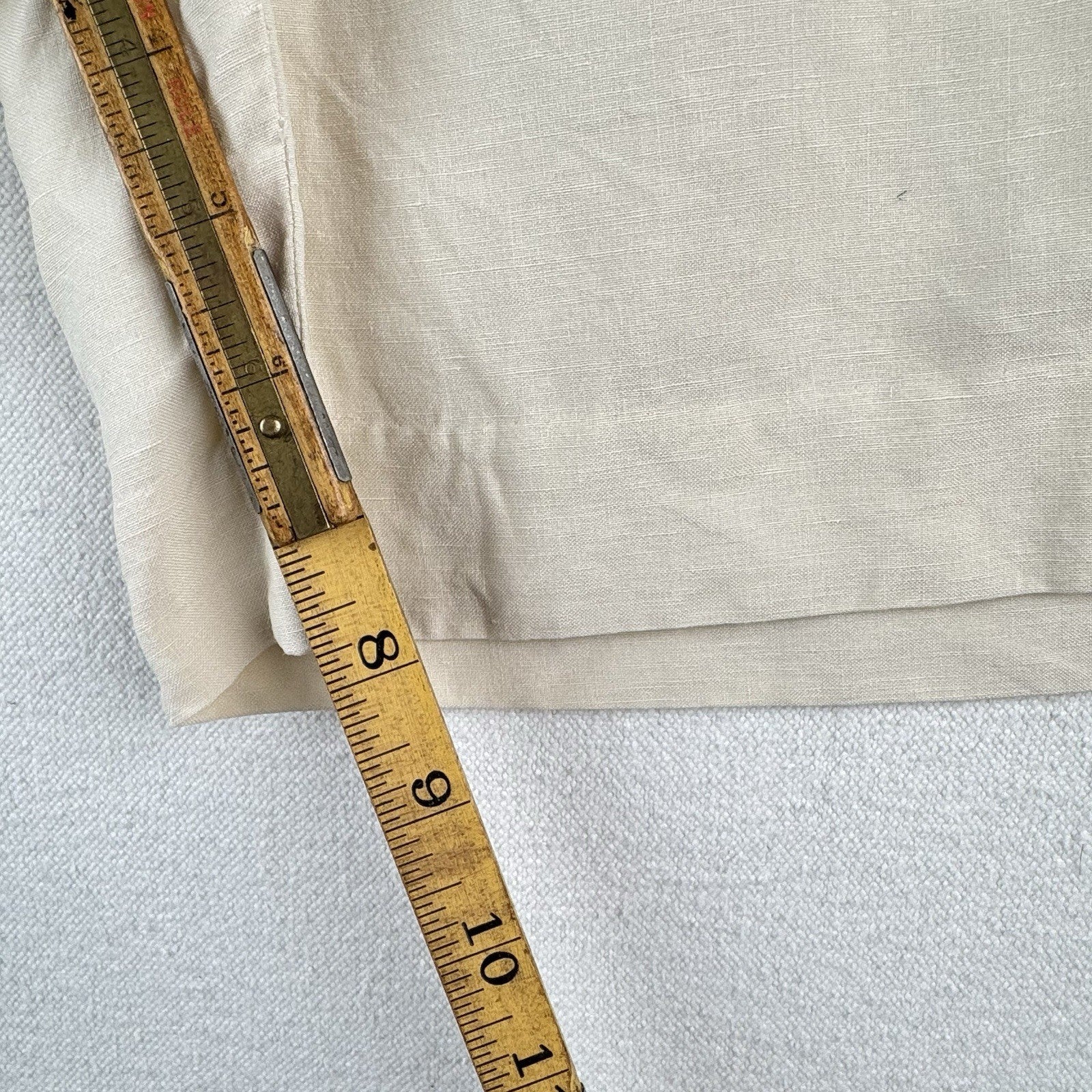 Vintage Polo By Ralph Lauren Linen Silk Shorts Mens 42 Beige Pleated Chino 8"