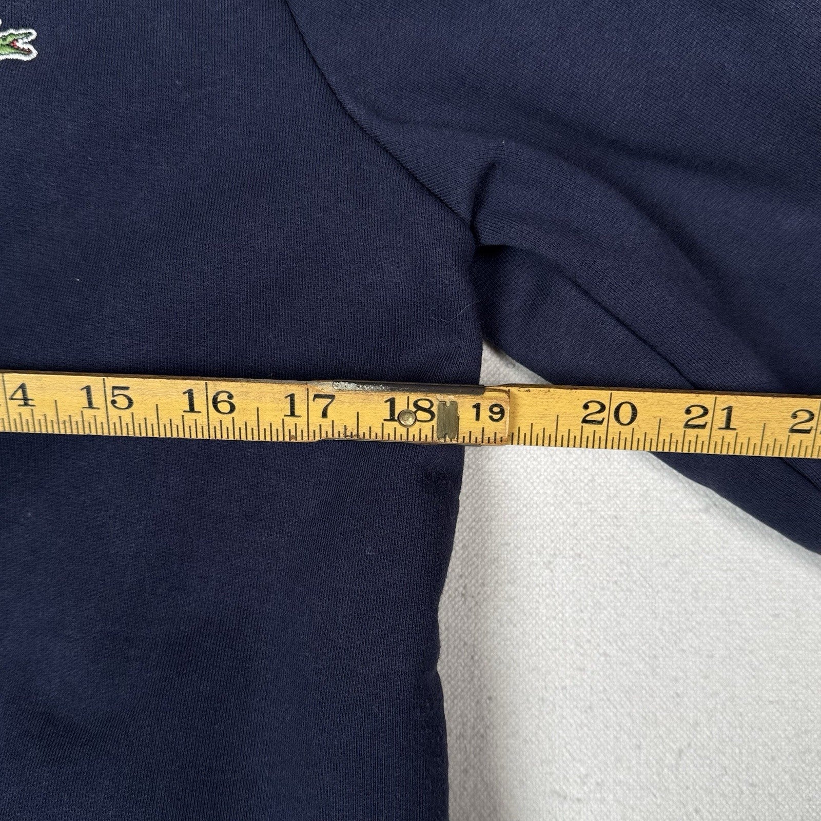 Lacoste Jacket Women’s Double Breasted Navy Canvas Peacoat 100% Cotton Size 42