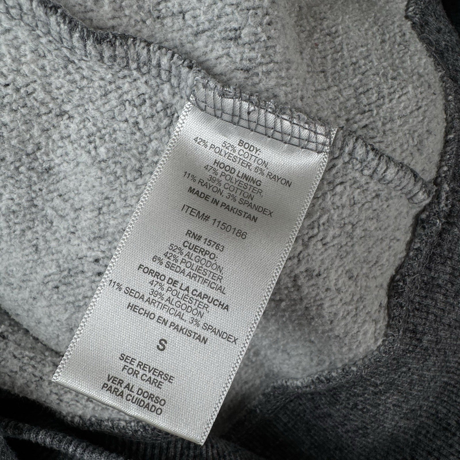 Champion Physical Education Sweatshirt Adult Small Gray Chain Stitch Hoodie