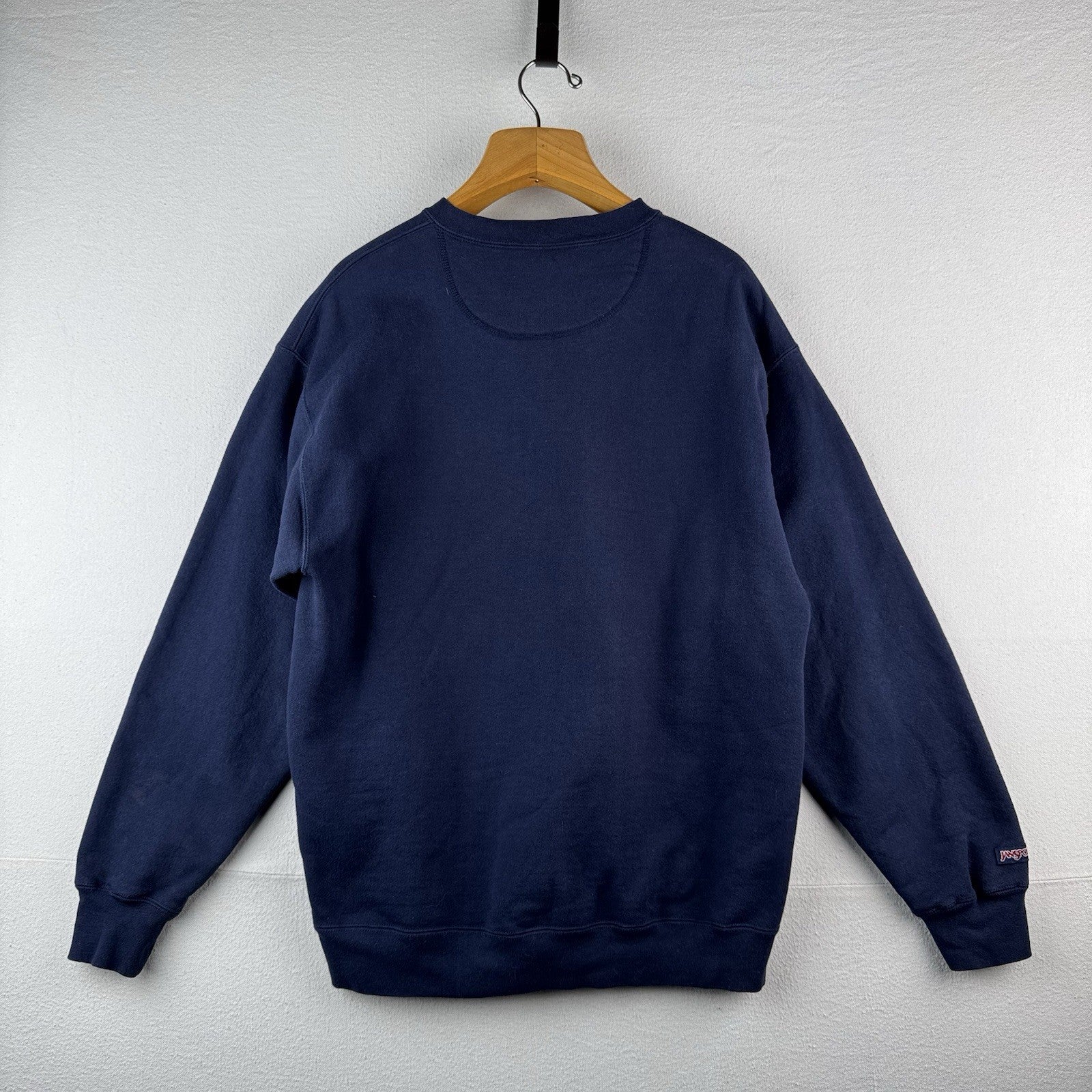 90’s Vtg JanSport Univ Notre Dame Alumni Crew  Embroidered Sweatshirt L Blue