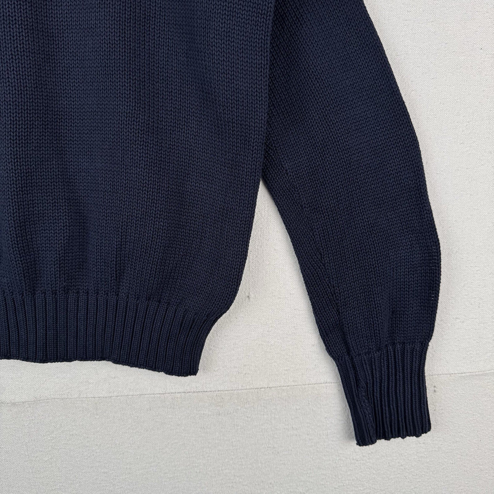 90’s Vintage Polo Sport Ralph Lauren Men’s Large Crewneck Sweater Navy Blue