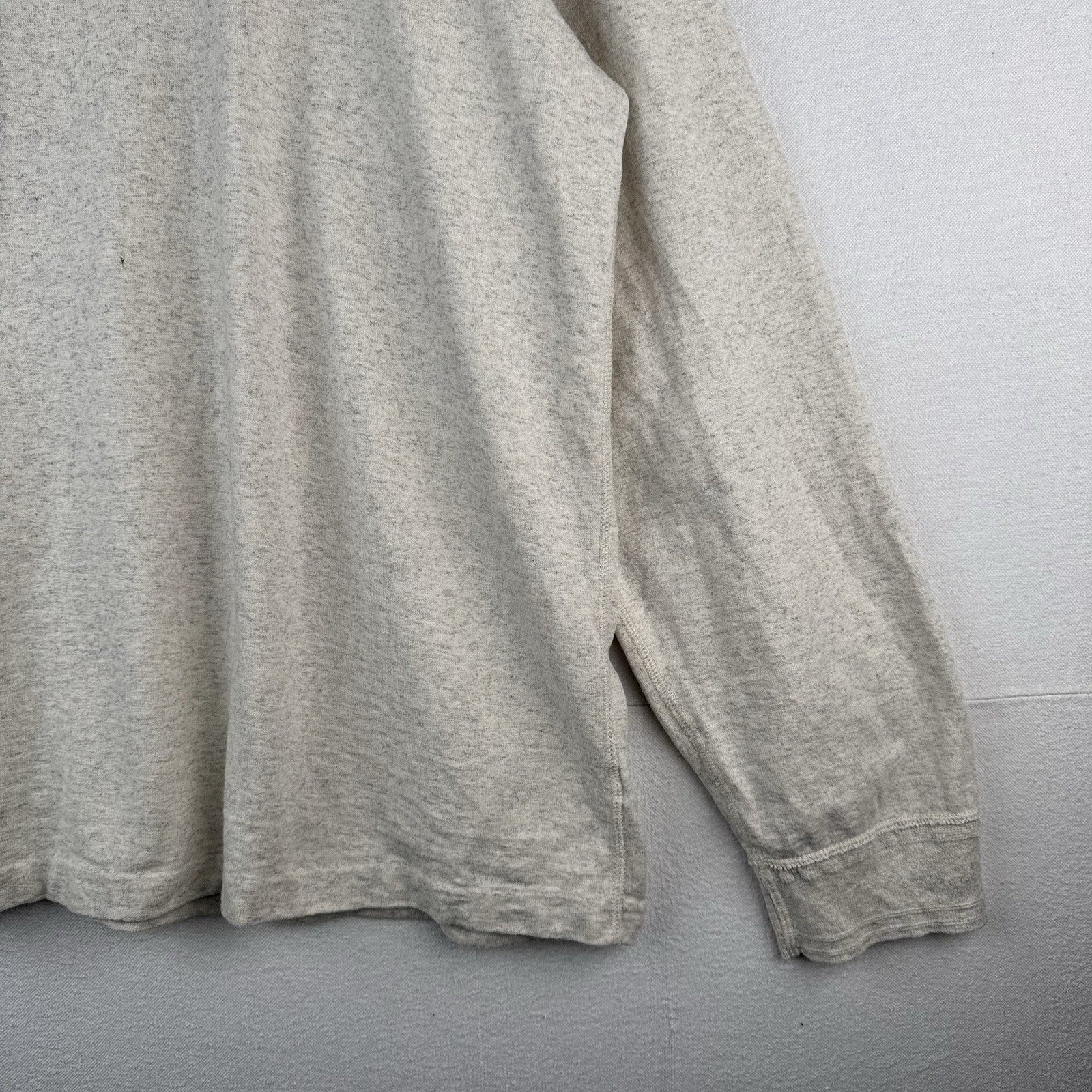 90s Vtg Polo Ralph Lauren Sailor Shoulder Button Sweater Alpaca Beige 2XL *Read