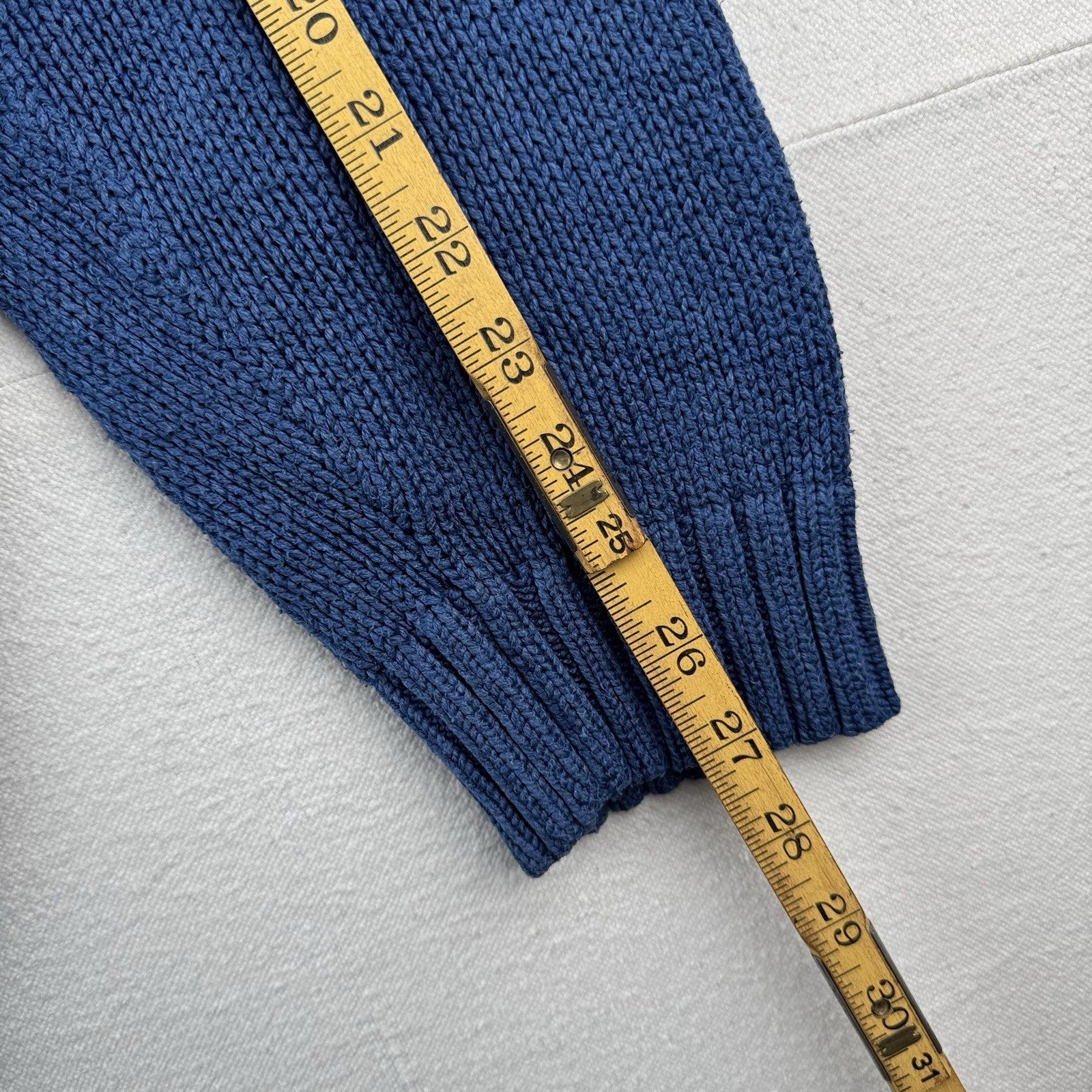 90’s Vintage Polo Ralph Lauren Sweater Men’s 3XLT Blue Knit Cotton