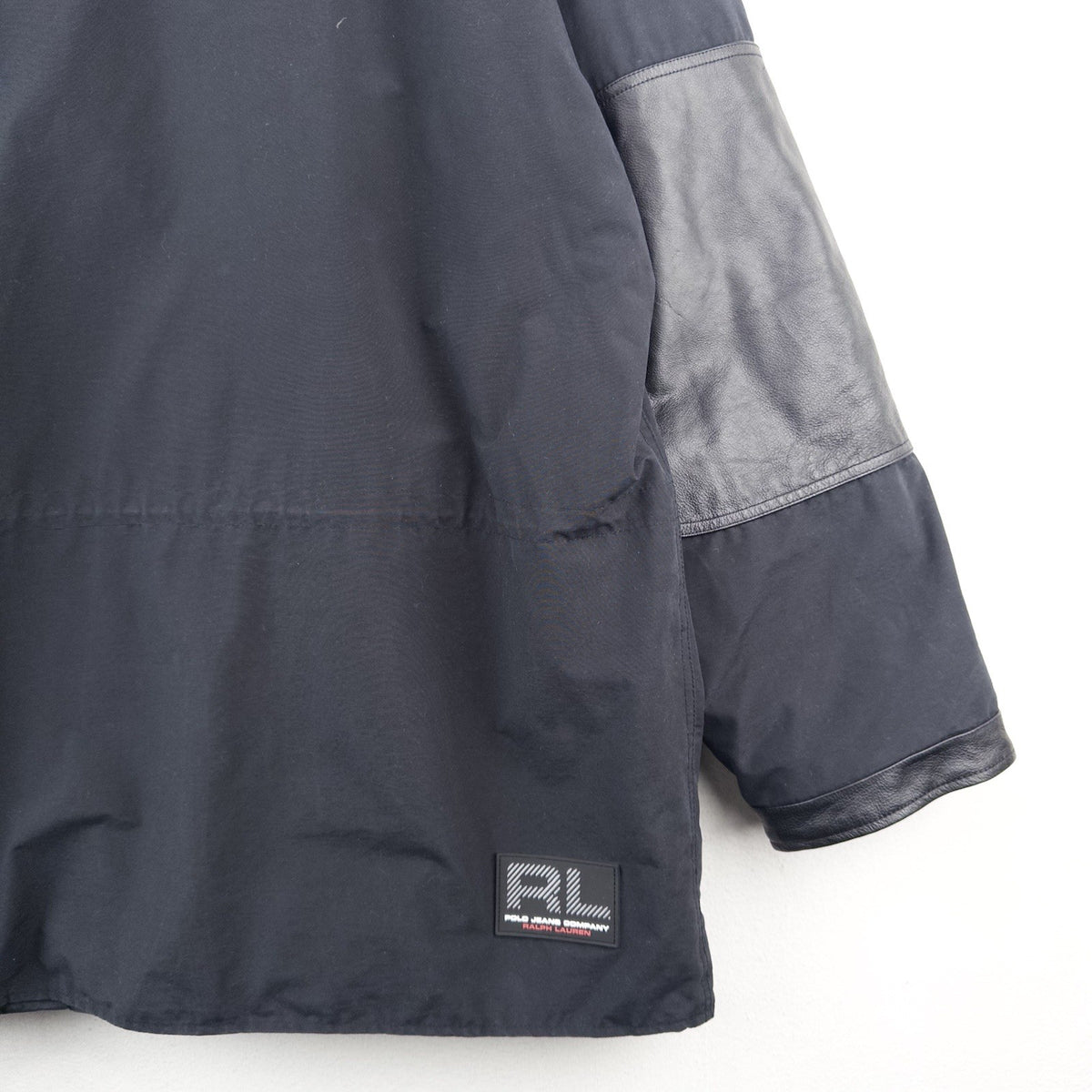90’s Vtg Ralph Lauren Polo Jeans Co Goose Down Parka Black Hooded Men’s Large