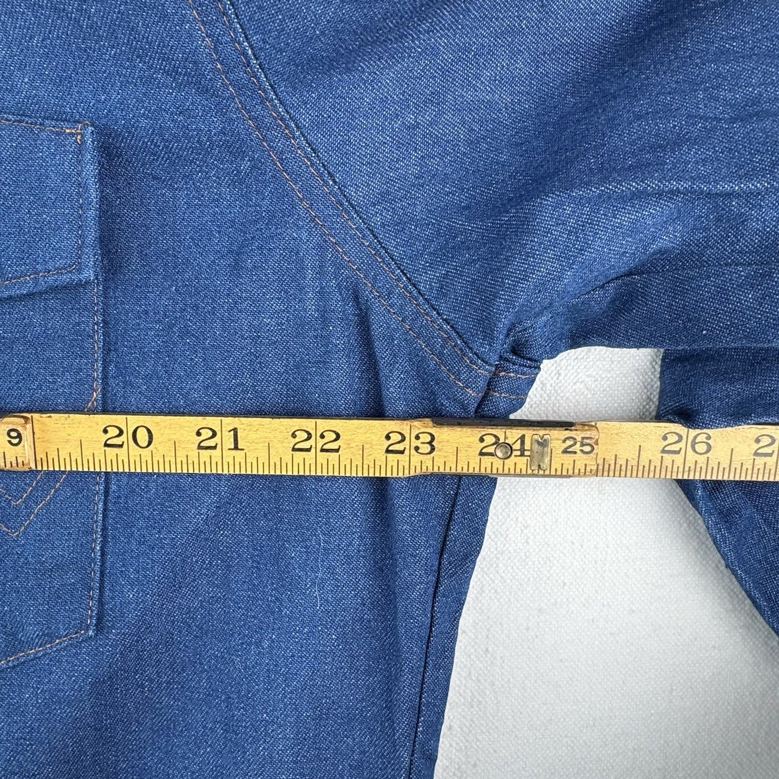 Vtg Wrangler Western Denim Pearl Snap Men’s Large Embroidered Speed Limit