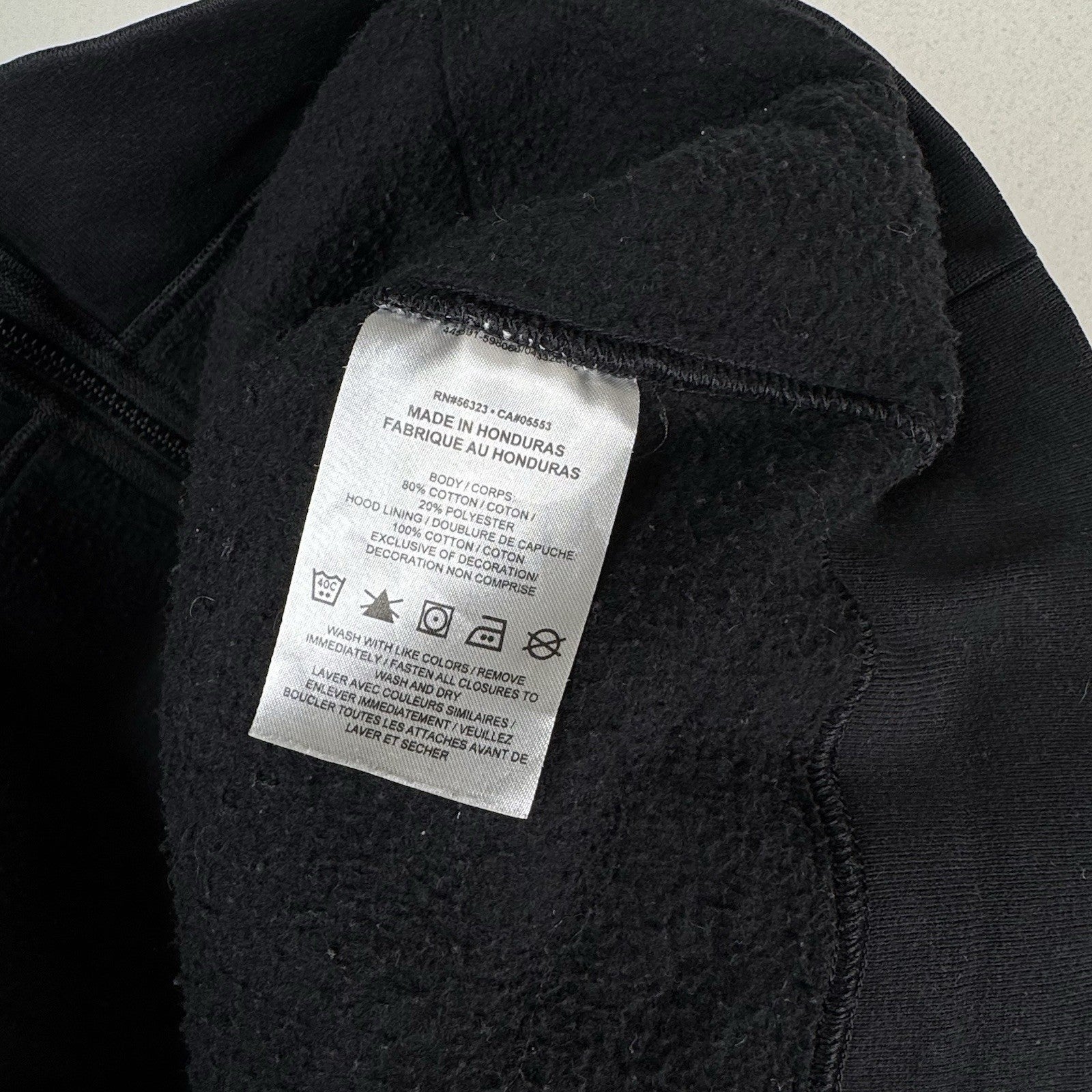 Nike Black Sportswear Club Fleece Men's Full-Zip Hoodie Large