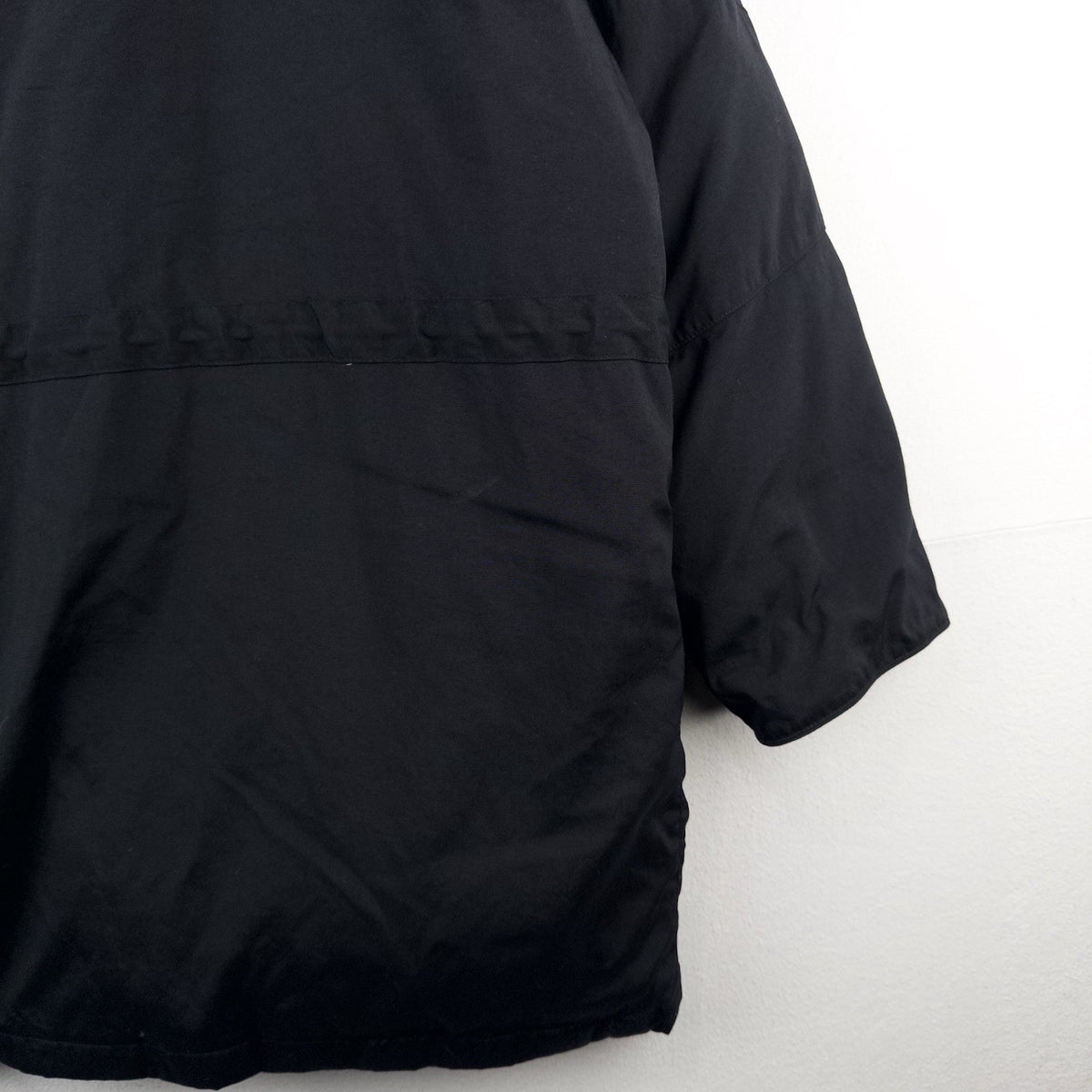 90’s Vtg Polo Sport Ralph Lauren Men’s L Black Down Parka Jacket Coyote Fur Trim