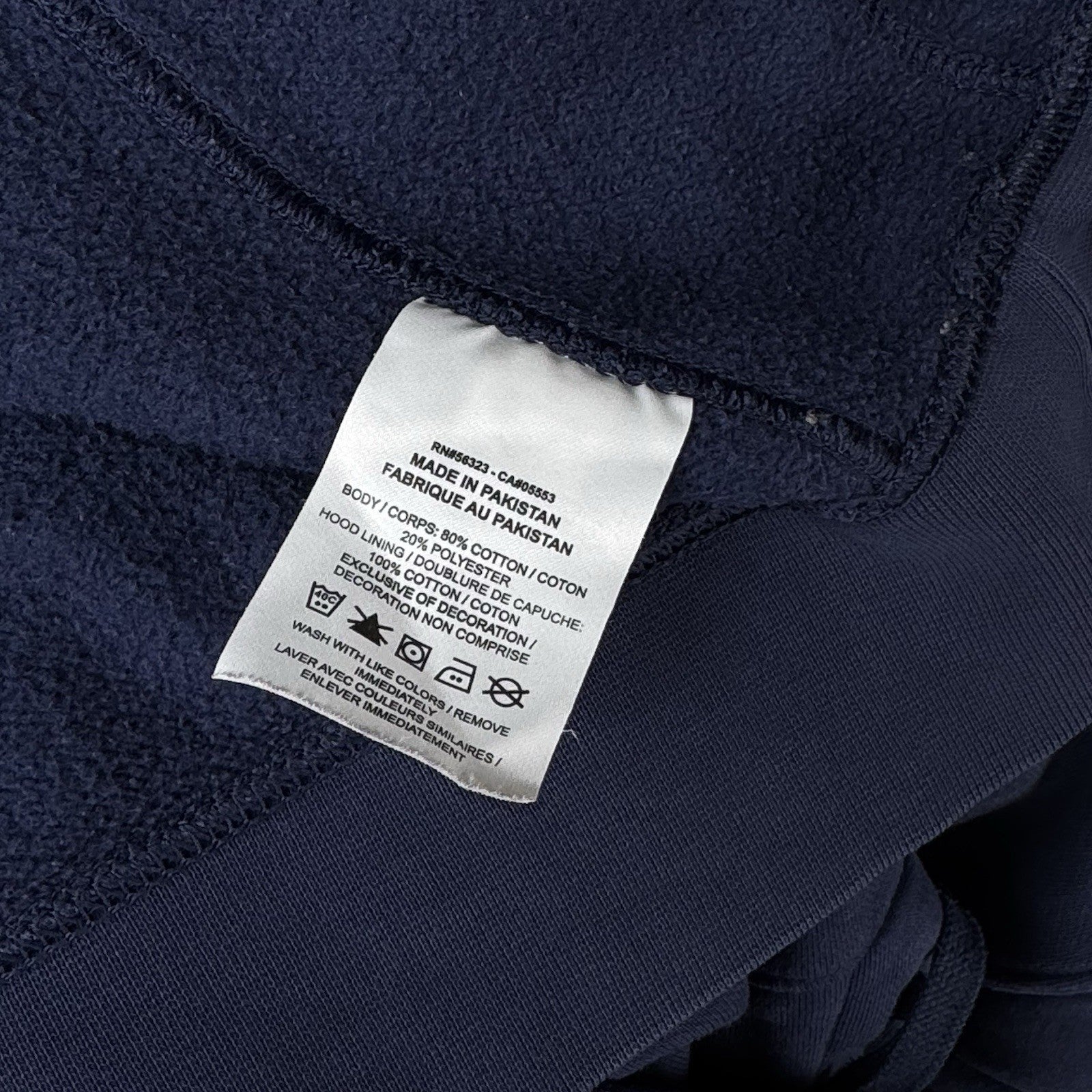 Nike Sportswear Club Fleece Hoodie Mens XL Navy Blue Pullover Swoosh Sweatshirt