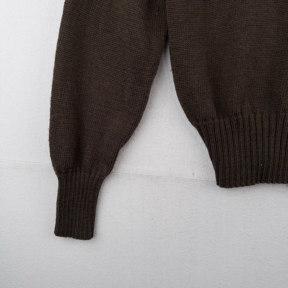 80’s Vtg US Army Military Wool Sweater OD 3721 Men’s M (38-40) Brown Long Sleeve